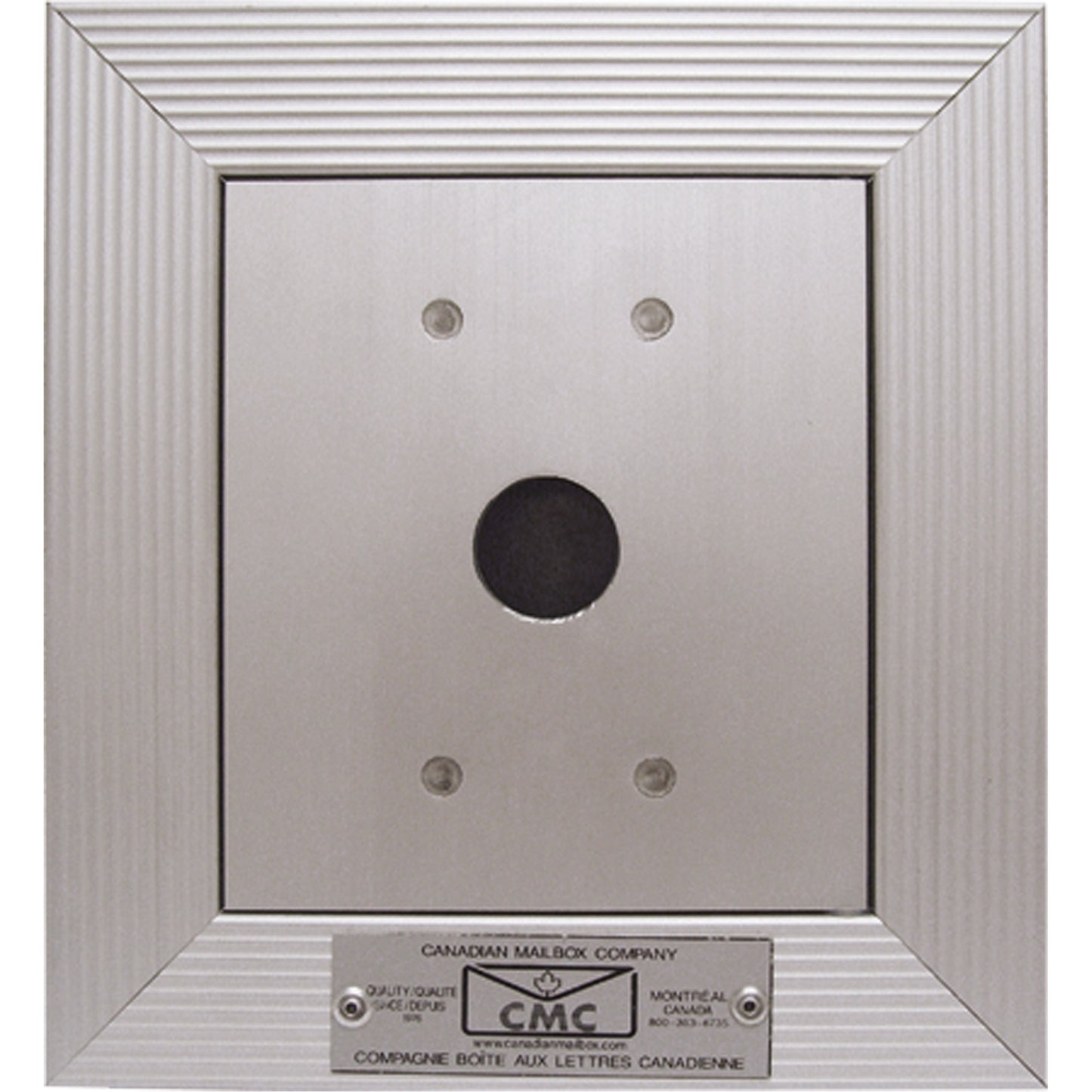 Full-Recessed Key Keeper Box, Wall -Mounted, 4-9/16" x 4", Aluminum