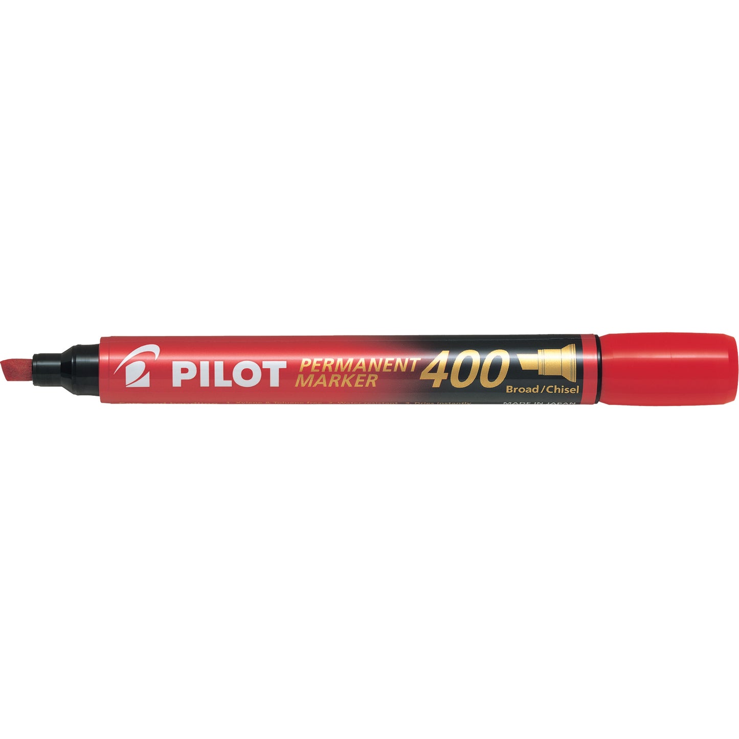 400 Permanent Marker, Chisel, Red