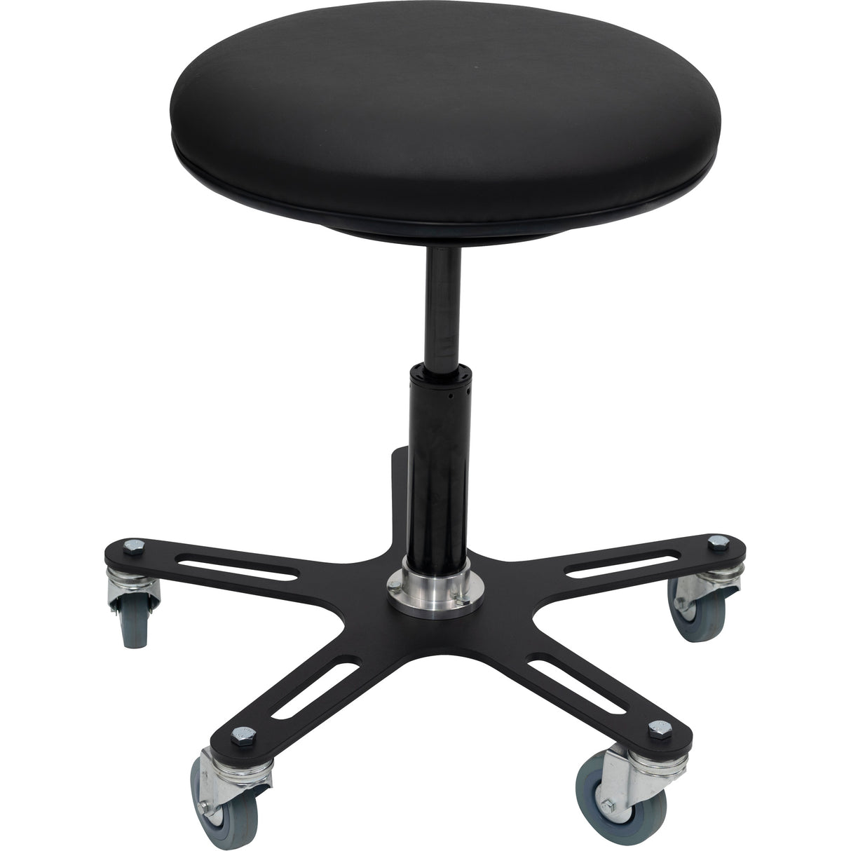 OmniStool Industrail Stool, Vinyl, 280 lbs. Capacity