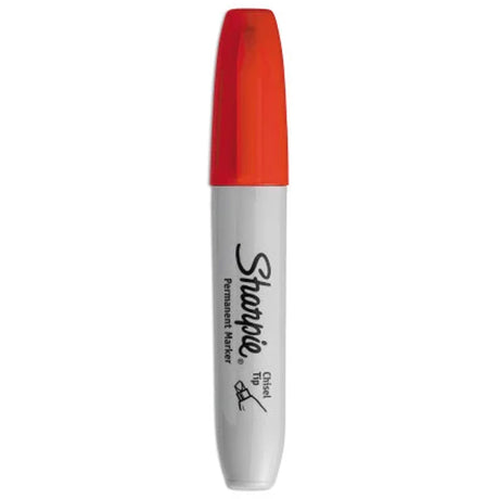 Permanent Marker, Chisel, Red
