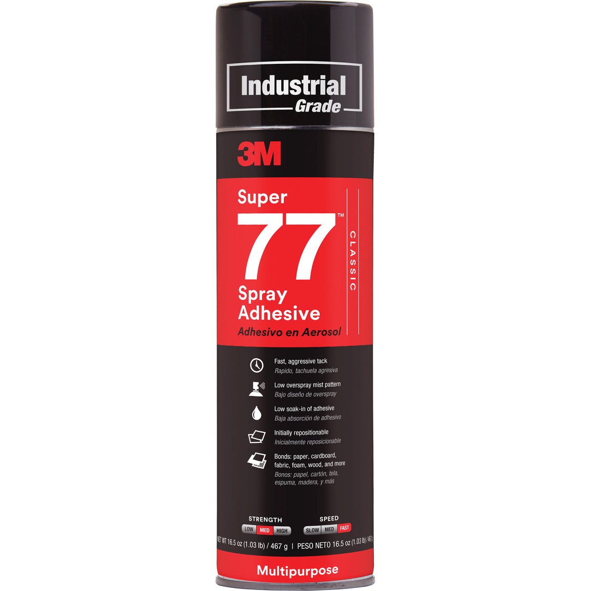 Super 77™ Spray Adhesive, Clear, Aerosol Can