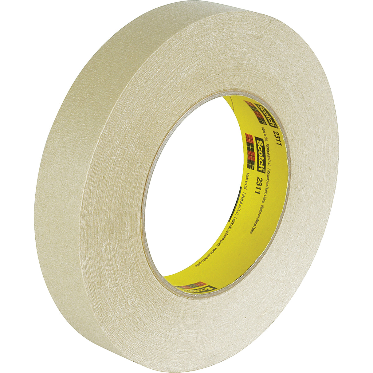 Scotch® Performance 231 Masking Tape, 48 mm (2") x 55 m (180'), Tan