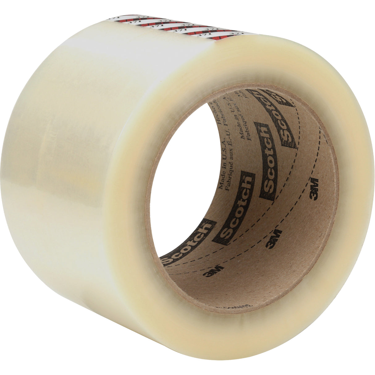 Scotch® Box Sealing Tape, Rubber Adhesive, 1.2 mils, 72 mm (2-4/5") x 100 m (328')