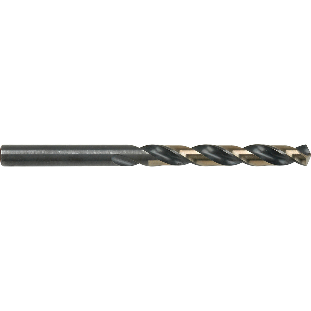 Two-Tone Jobber Drill Bit, High Speed Steel, 3/8", 5" L, 3-5/8" Flute, 135° Point Angle