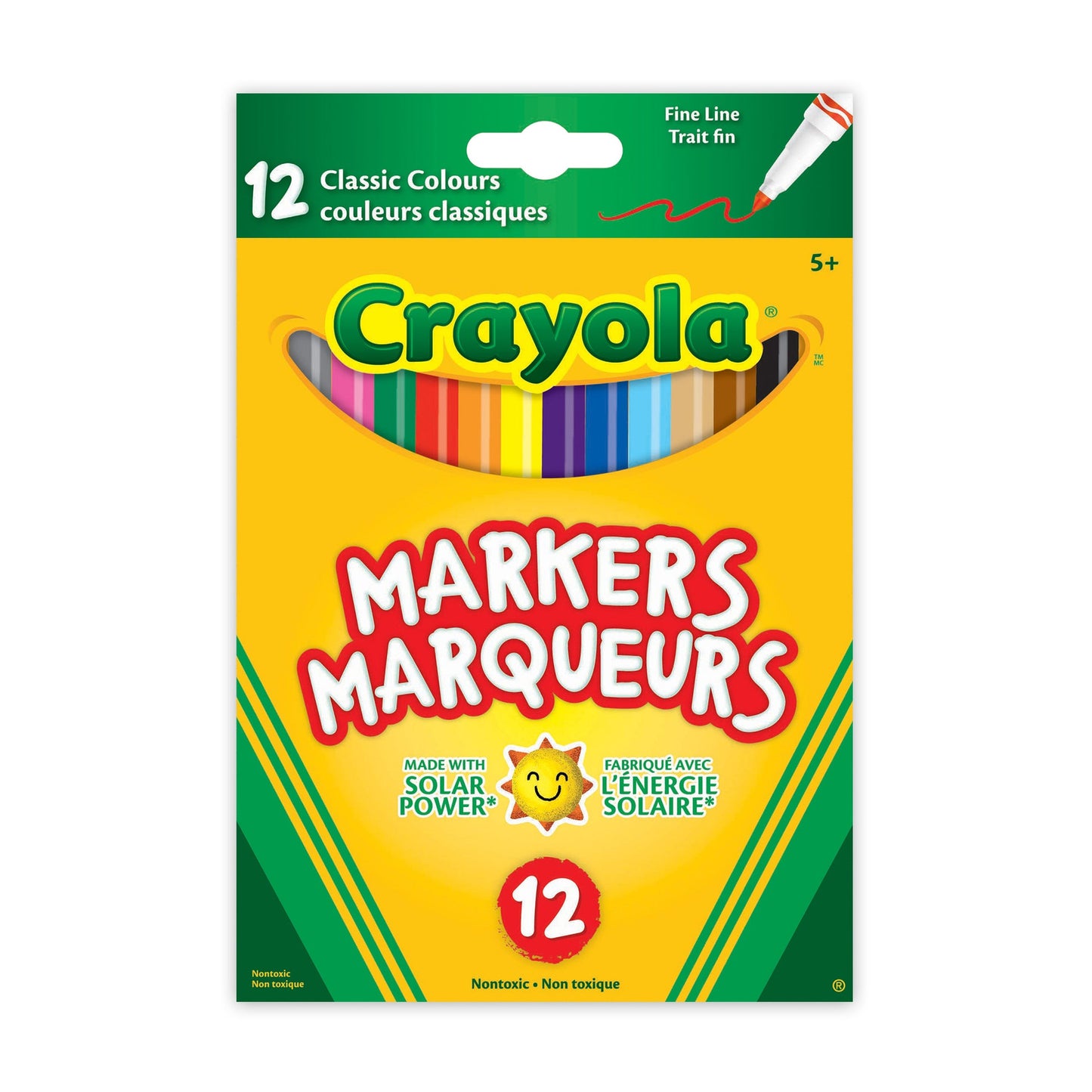 Crayola Fine Line Markers, 12 Count (Case of 12)