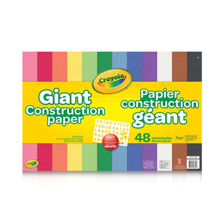 Crayola Giant Construction Paper & Stencil Set (Case of 12)