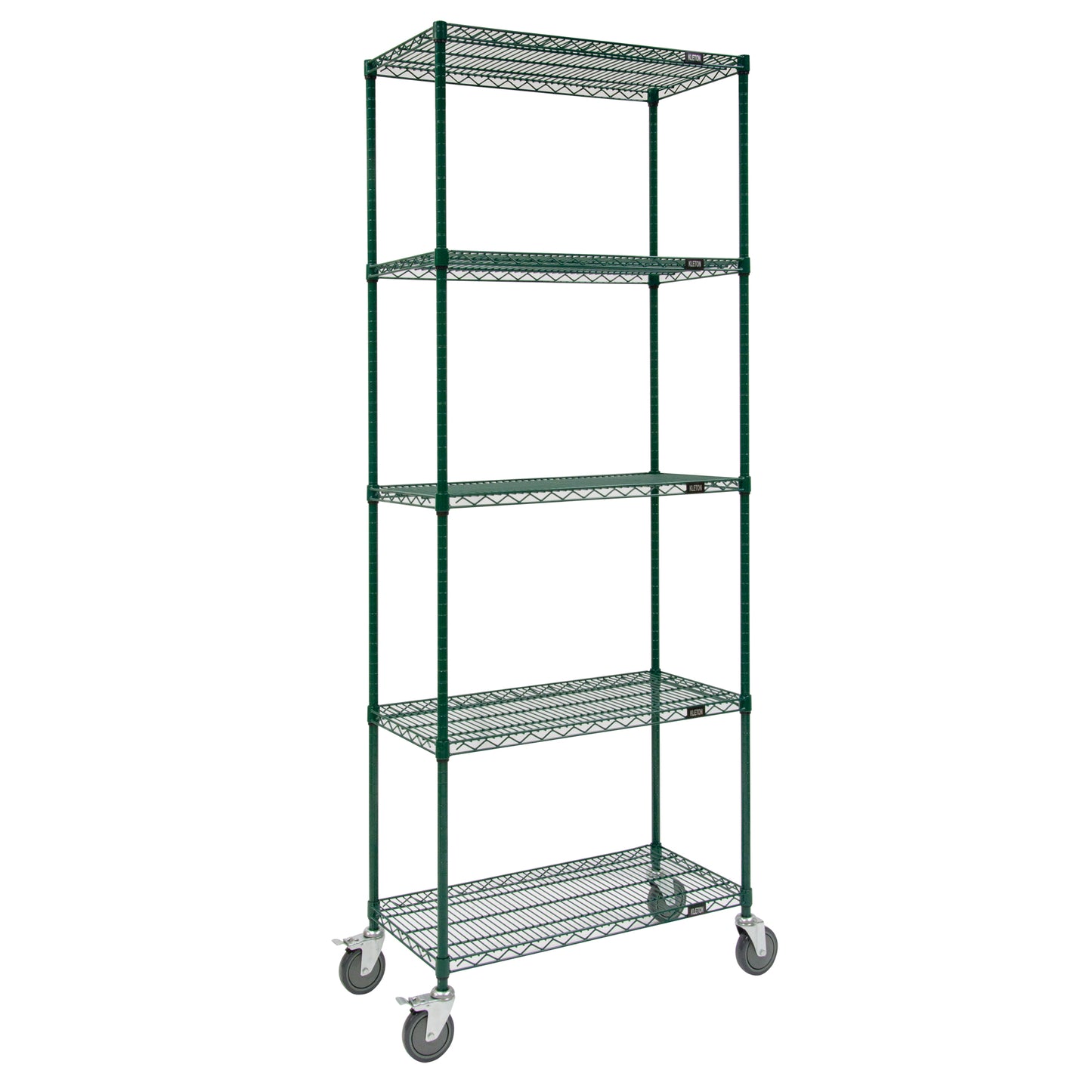 Wire Shelf Cart, Epoxy Finish, 60" x 92" x 18", 800 lbs. Capacity