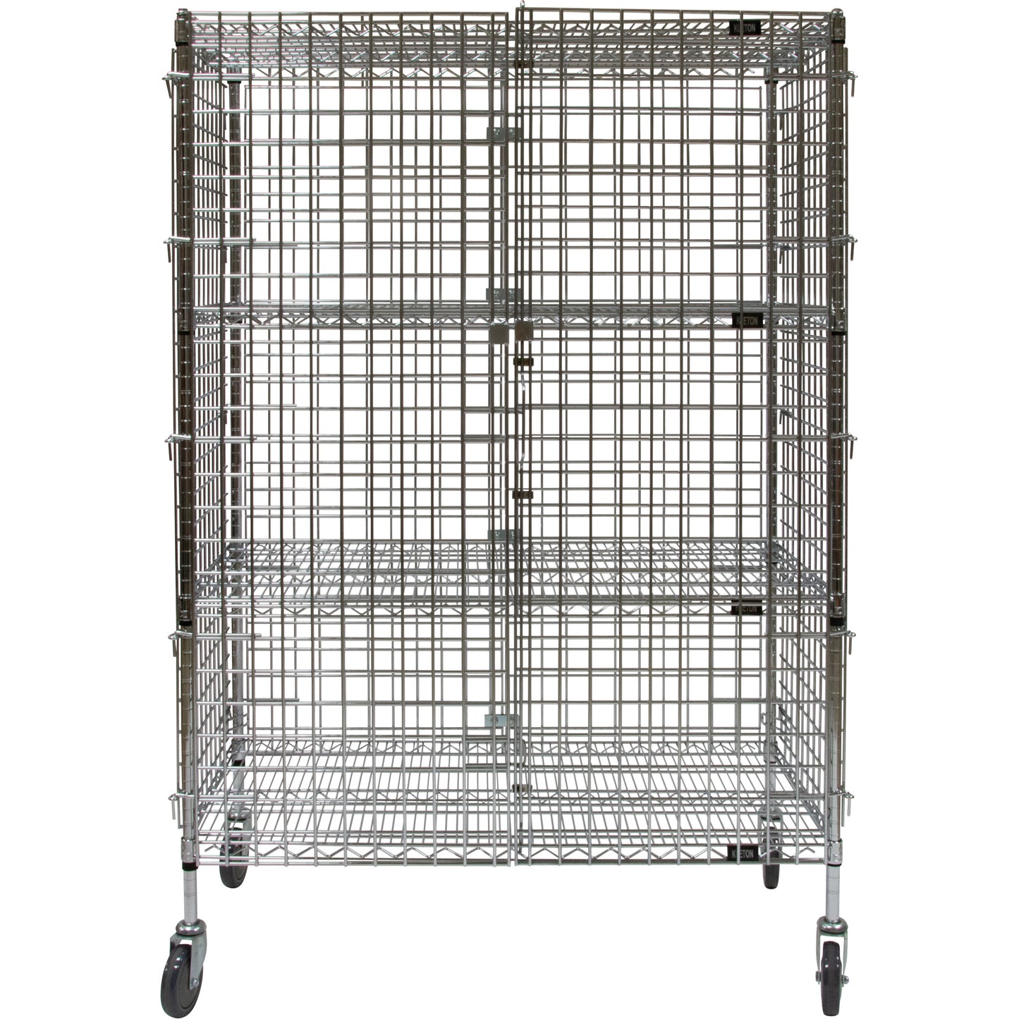 Security Cart, Chrome Plated, 48" x 69" x 24", 500 lbs. Capacity