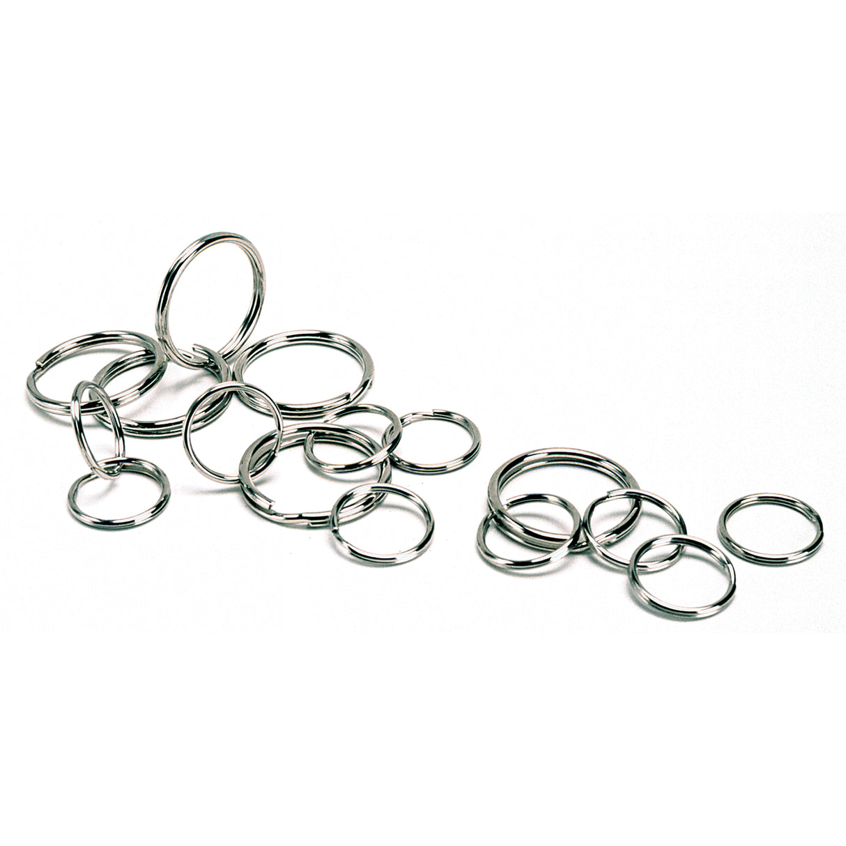 Split Key Rings, 2", Steel