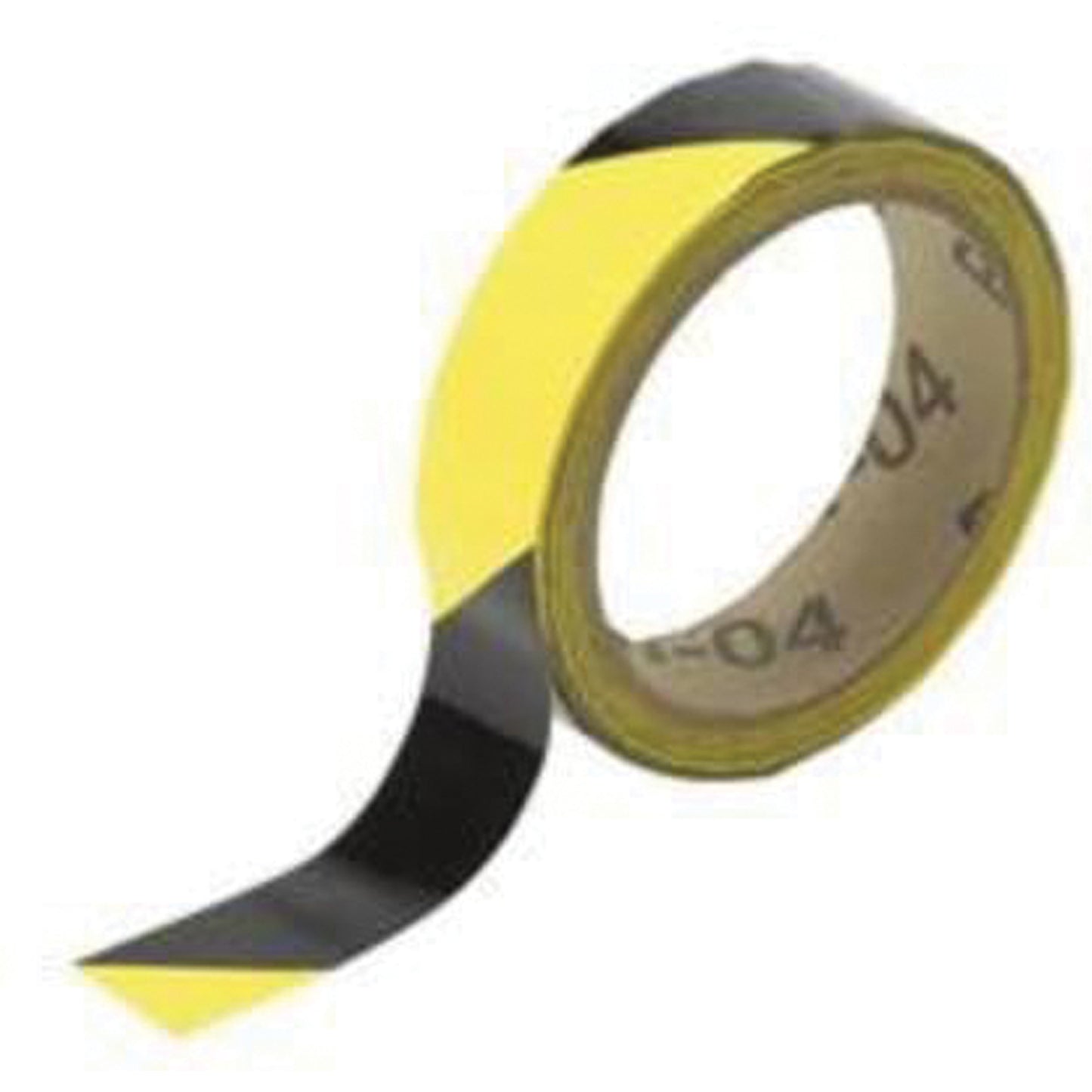 Brady Marking Tape, 1" x 54', Vinyl, Black and Yellow
