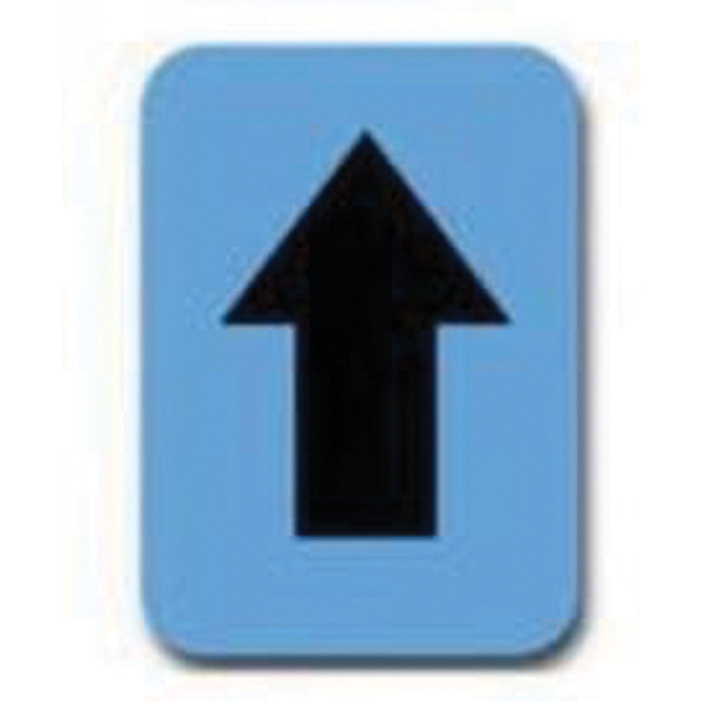 Brady Quick-Align® Individual Number and Letter Labels, Arrow Symbol, 2" H, Black