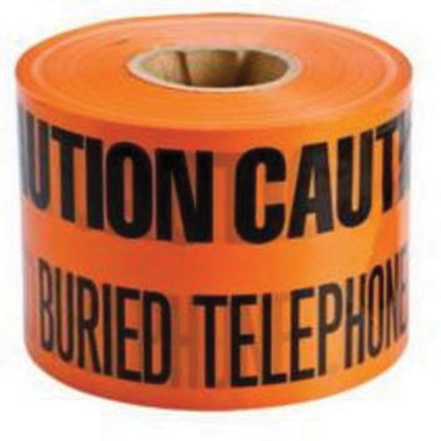 Brady "Buried Telephone Line" Identoline® Underground Warning Tape, 6" W x 1000' L, Black on Orange