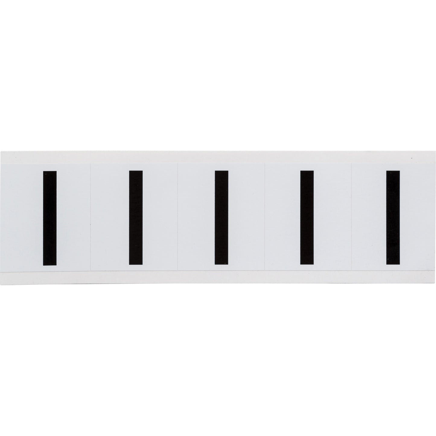 Brady Individual Number and Letter Labels, I, 2" H, Black on White