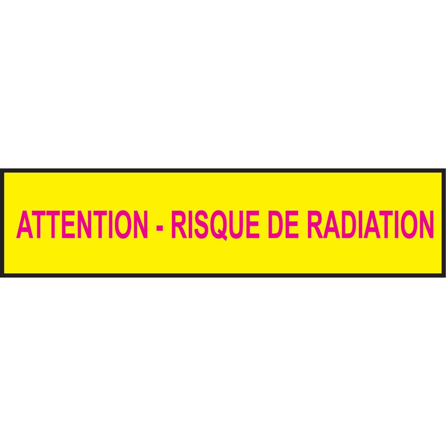 Brady Barricade Tape, French, 3" W x 1000' L, 3.5 mils, Magenta on Yellow