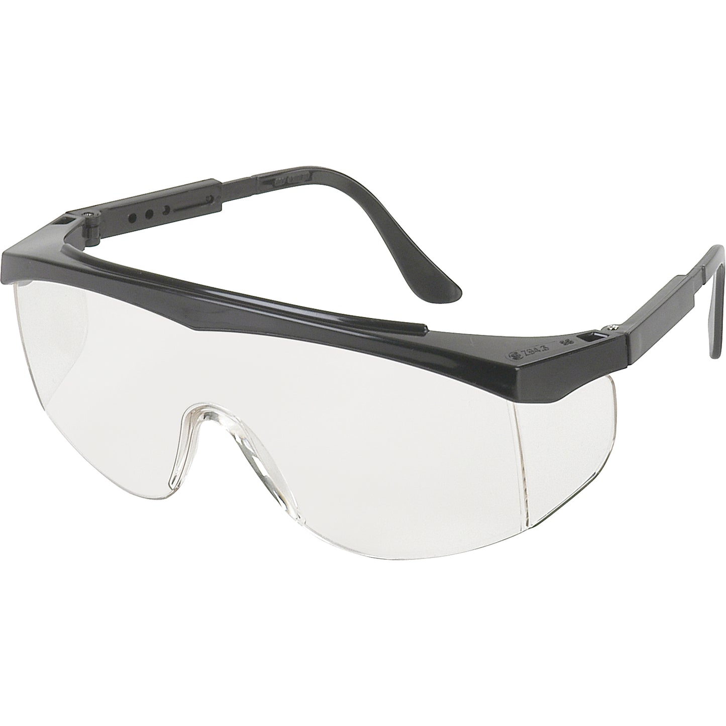 Crews SS1 Series Safety Glasses, Clear Lens, Anti-Scratch, ANSI Z87+/Meets/Exceeds CSA Z94.3