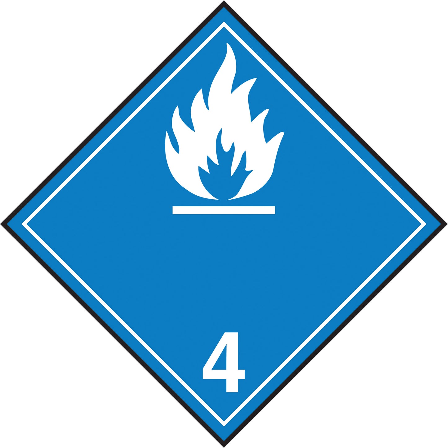 Incom Top Tape & Label TDG Shipping Labels, Class 4.3, Water Reactive Substances, Paper