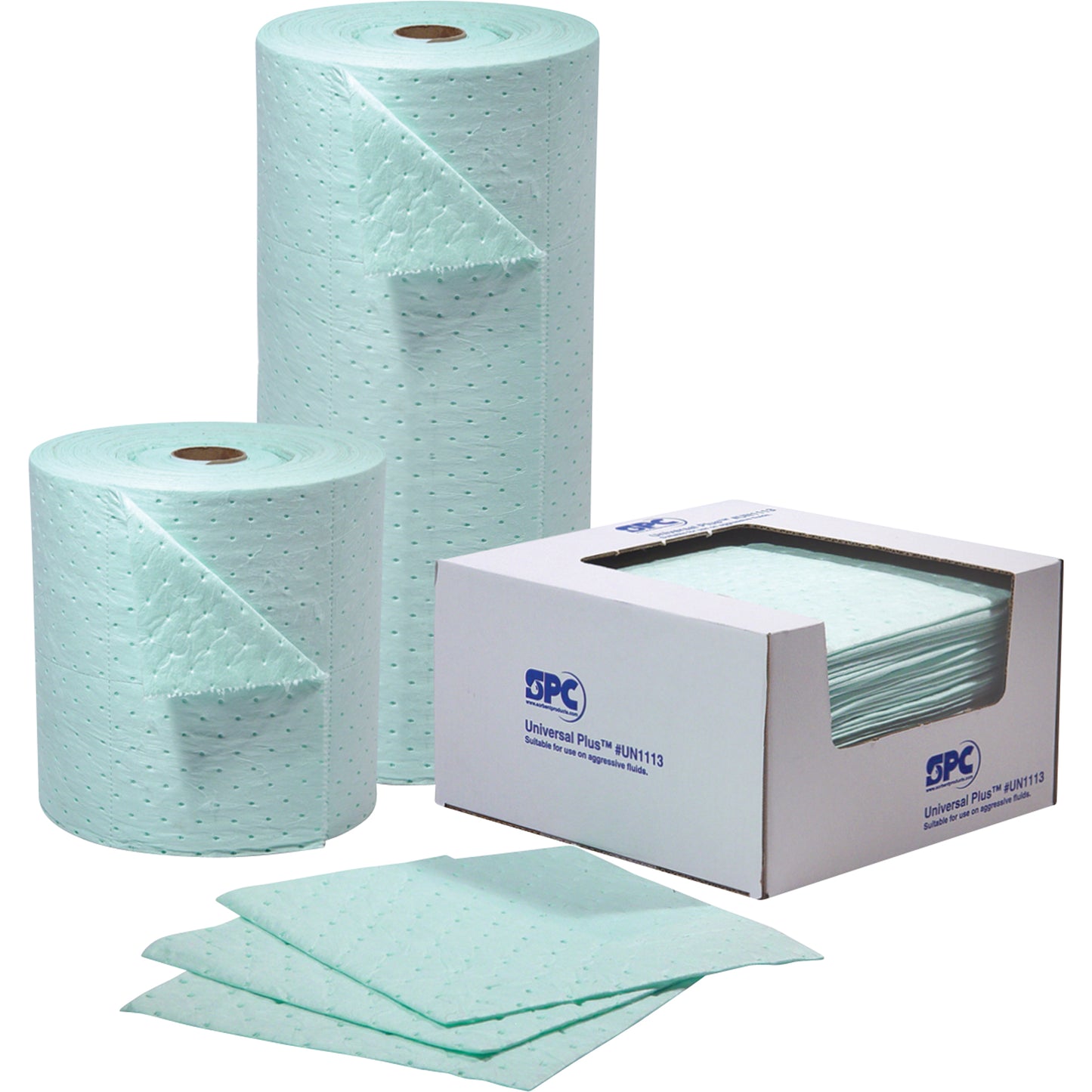 SPC Universal Plus™ Sorbent Pads, Universal, 15" x 19", 20.5 gal. Absorbancy