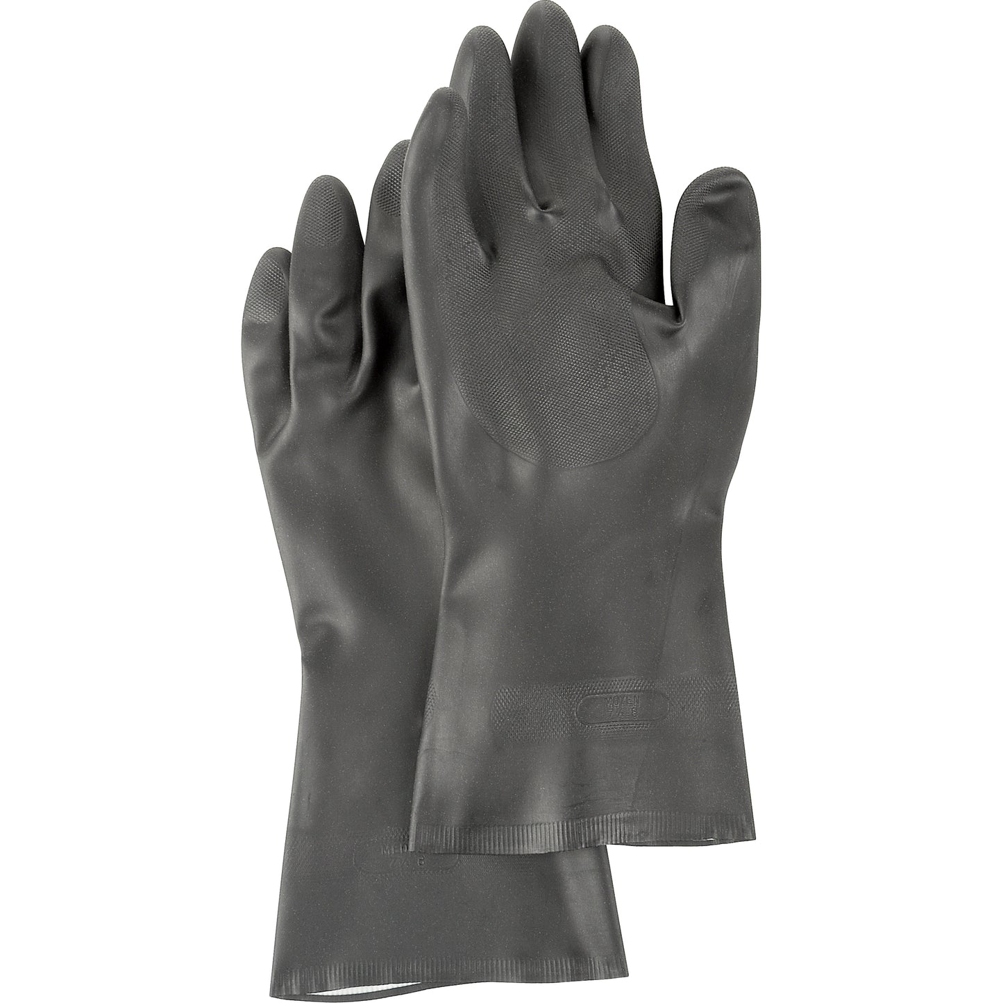 Showa Chloroflex® Gloves, Size X-Large/10, 12" L, Neoprene, Flock-Lined Inner Lining, 24-mil