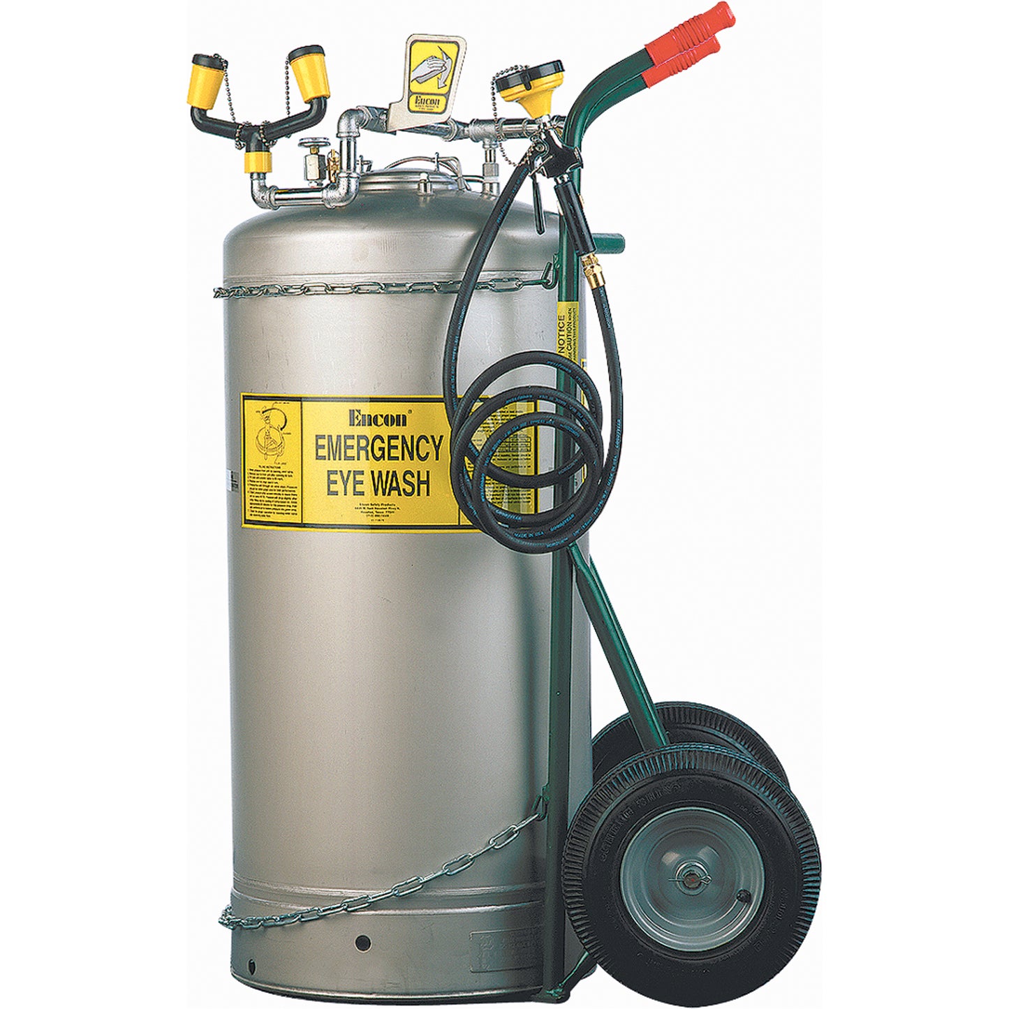 Encon Self-Contained Eyewash Station, Pressurized, 37 gal. Capacity, Meets ANSI Z358.1