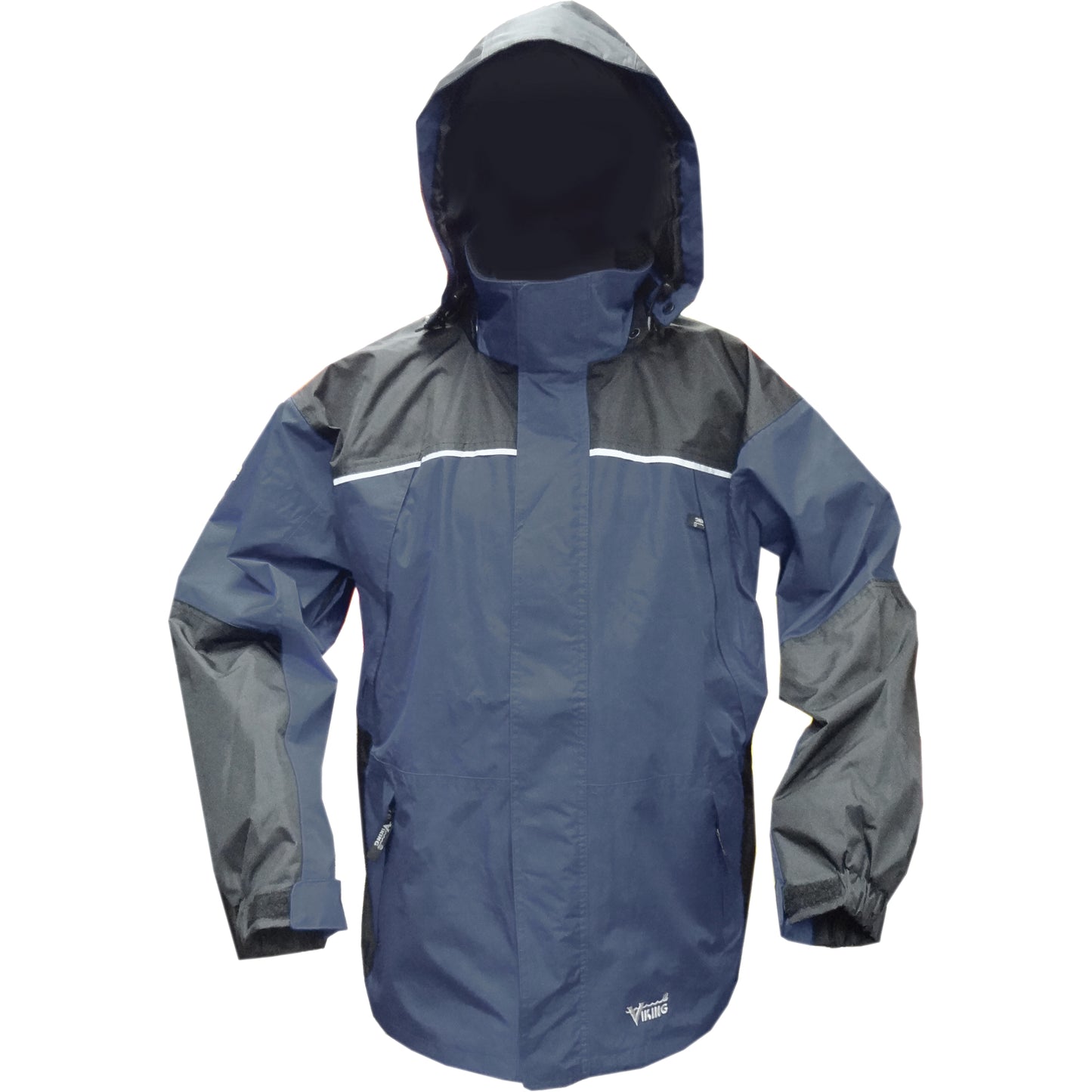 Viking Tempest Classic Outerwear - Jacket, Polyester/PVC, Small, Charcoal/Navy Blue