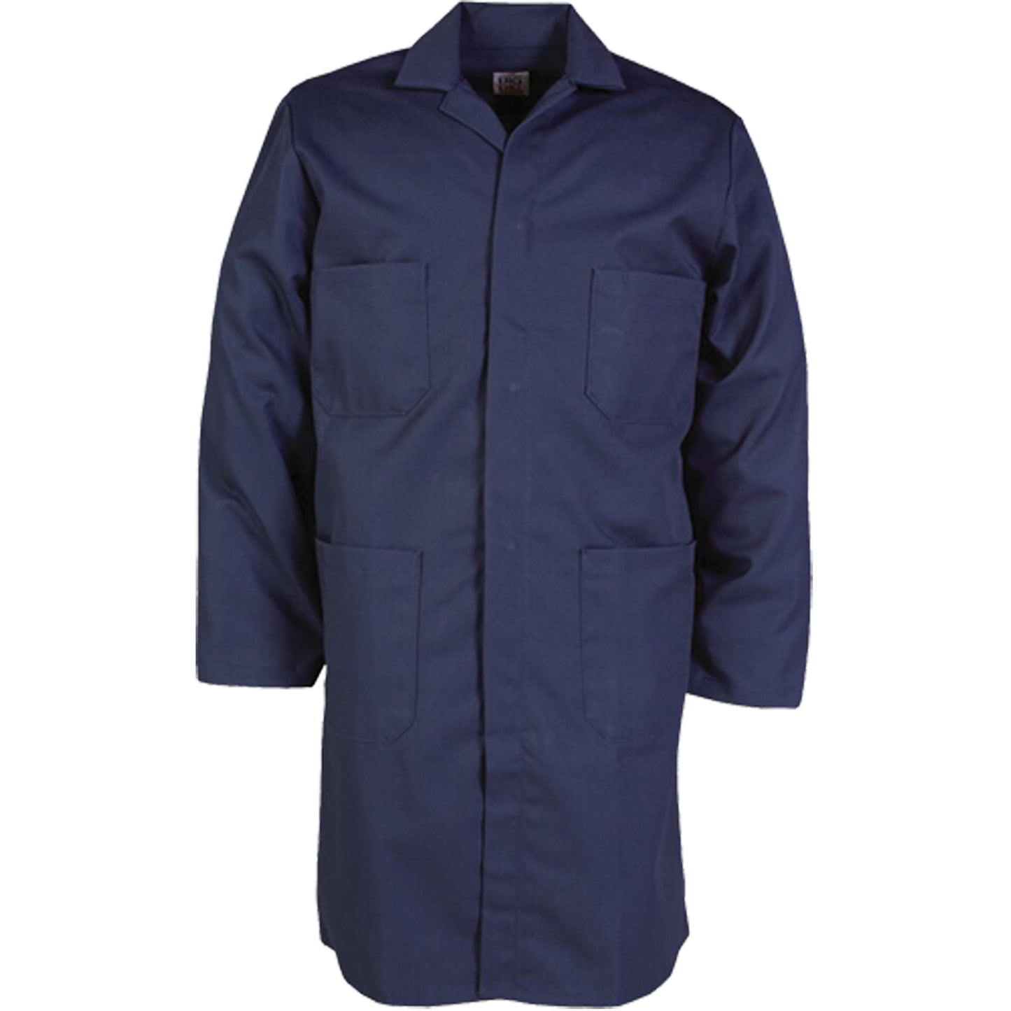 Big Bill 100% Cotton Shop Coats, Cotton, Size 40, Navy Blue
