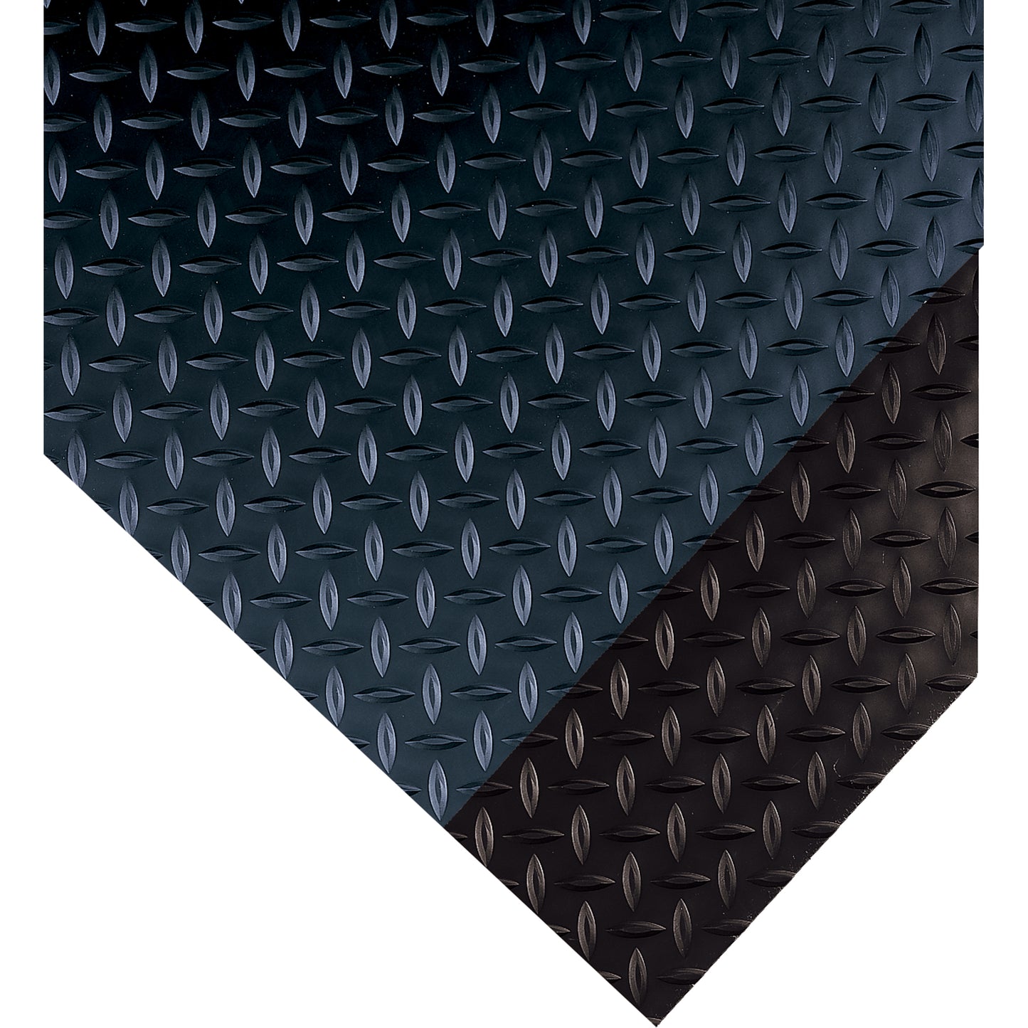 Wearwell Runner No. 385 Mats, Diamond, 3' x 75' x 3/16", Black, PVC