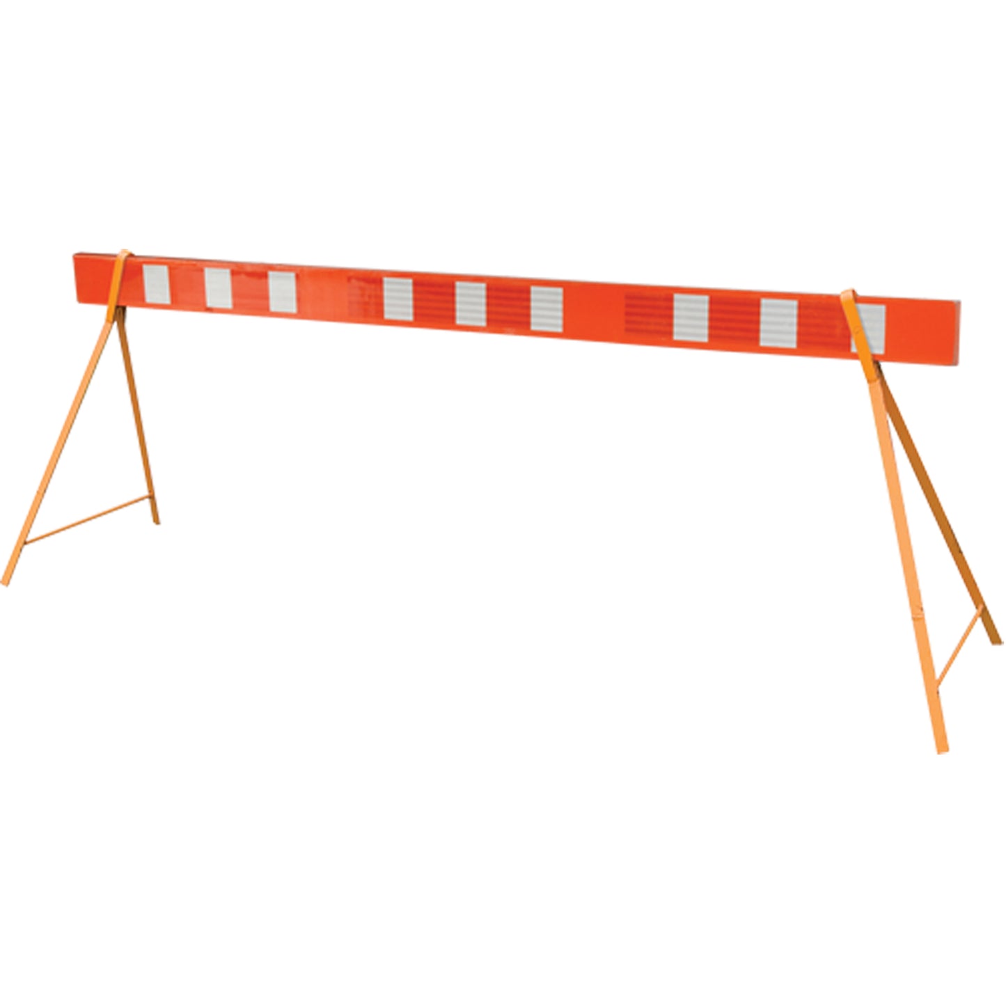 Street Barricade, A-Frame, 96" L x Orange/White