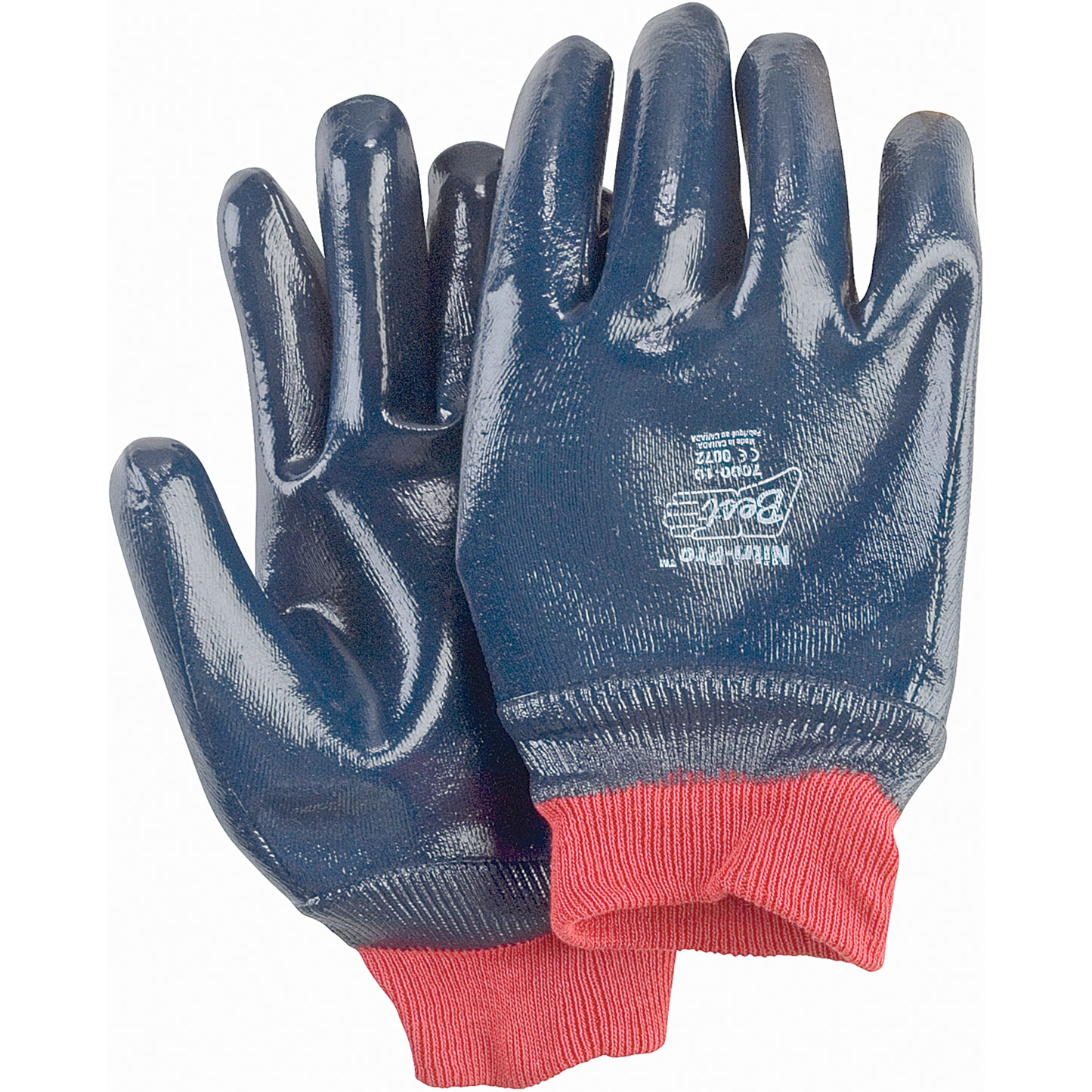 Showa Nitri-Pro® Gloves, 10/X-Large, Nitrile Coating, Jersey/Cotton Shell