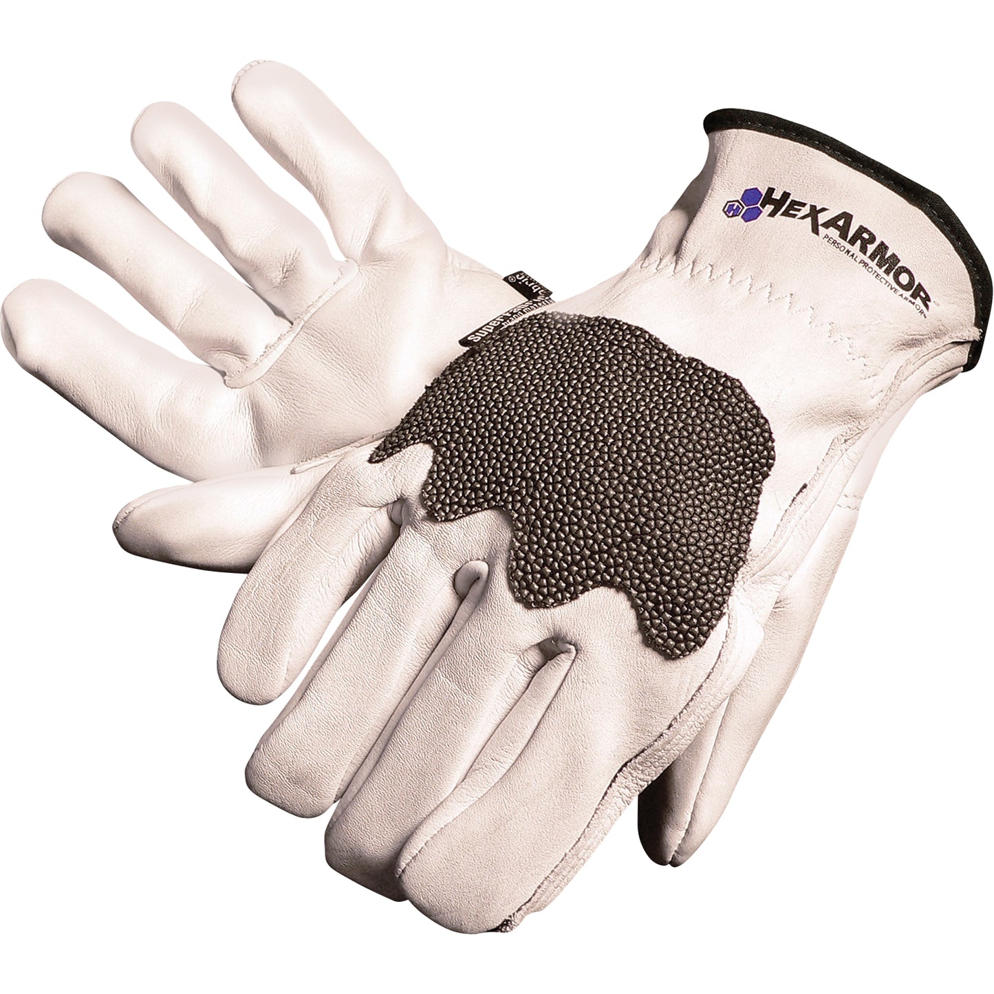 Hexarmor Steel Leather® III 5033 Gloves, Size Medium/8, SuperFabric® Shell, ANSI/ISEA 105 Level 5