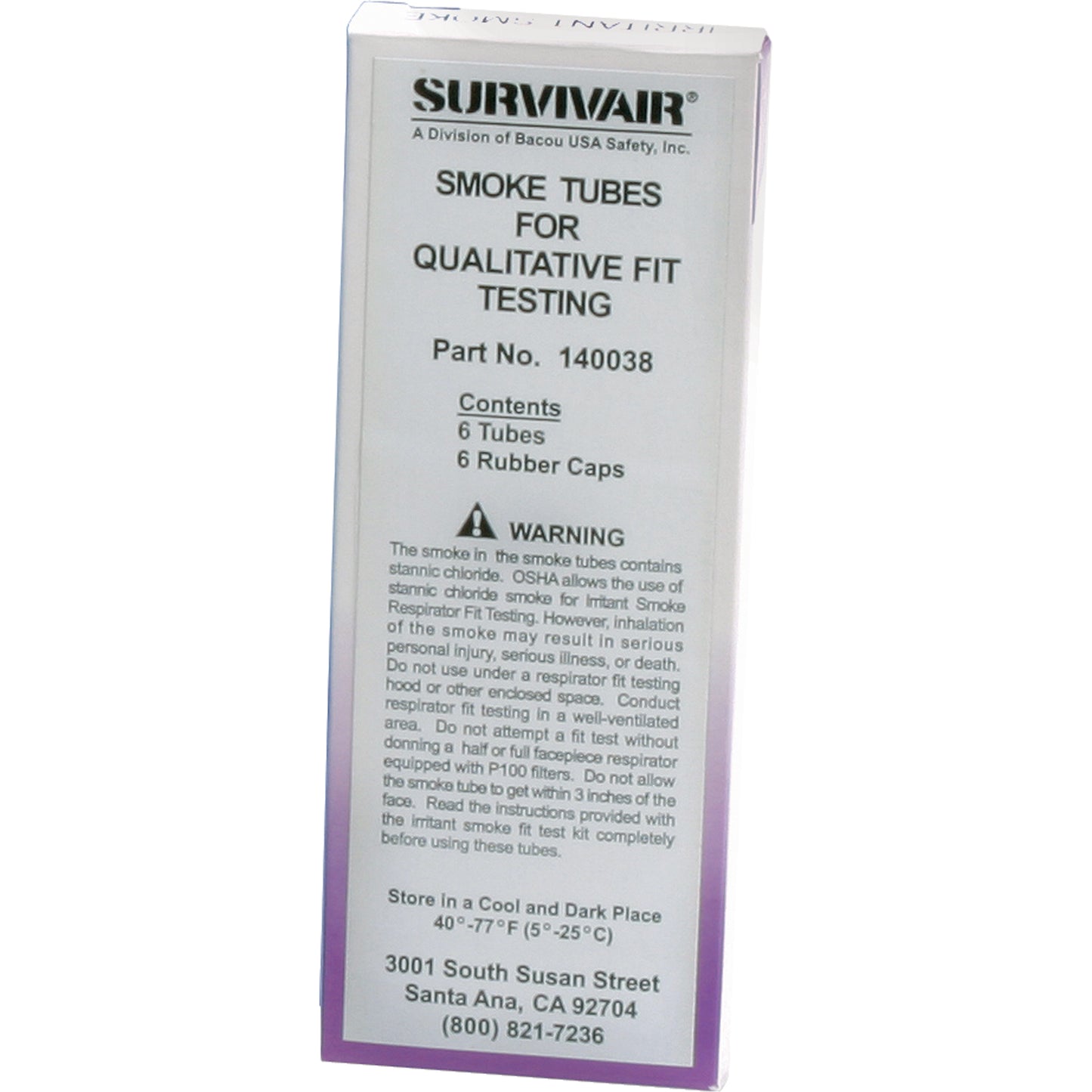 Honeywell Fit Test Kits - Replacement Tubes, Qualitative, Smoke Testing Solution