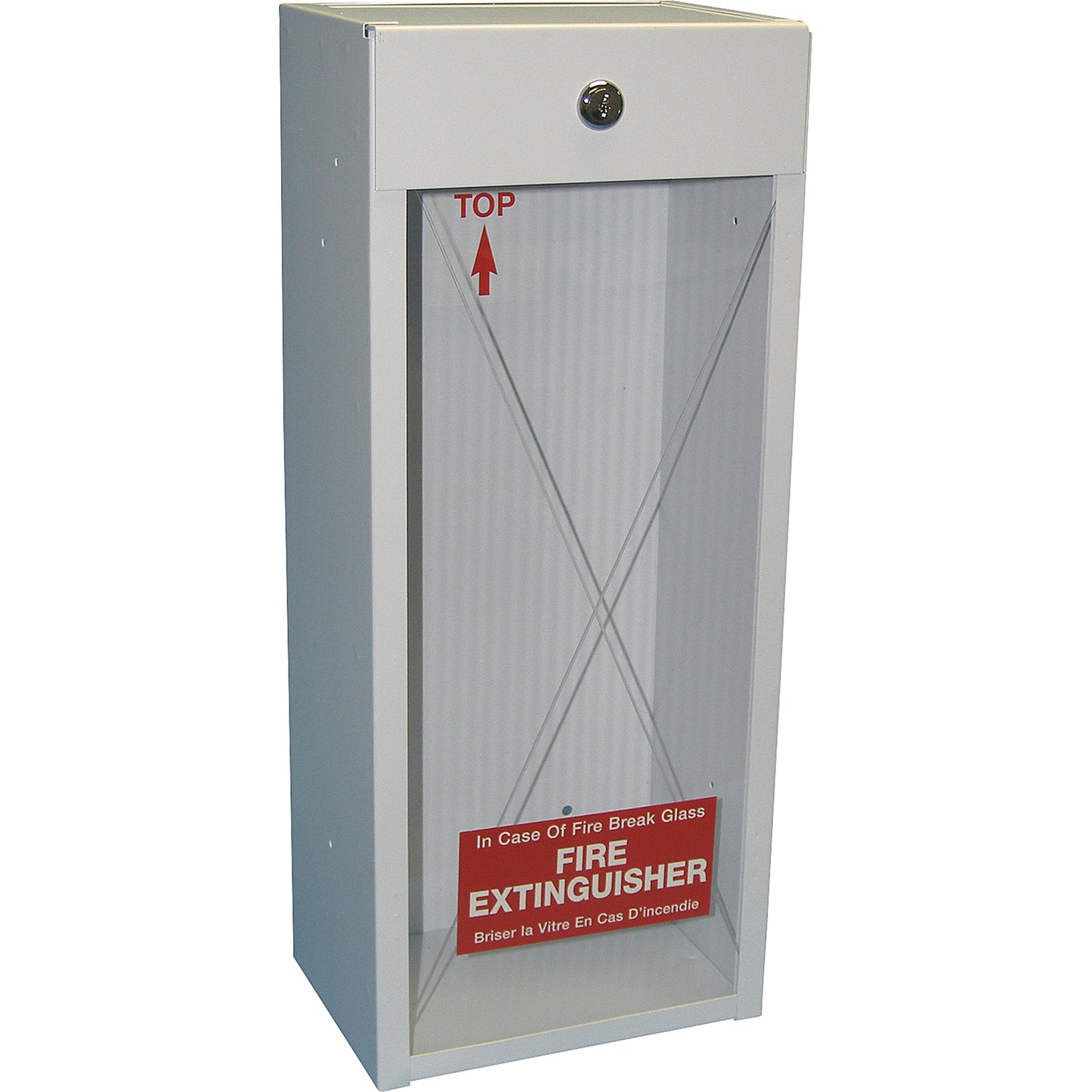 Nosredna Surface-Mounted Fire Extinguisher Cabinets, 8.5" W x 20.5" H x 6" D