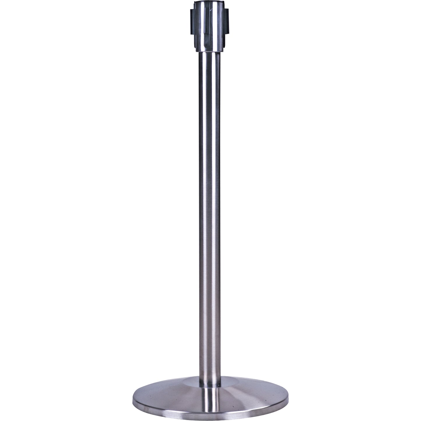 Zenith Safety Products Free-Standing Crowd Control Barrier Receiver Post, 35" High, Stainless