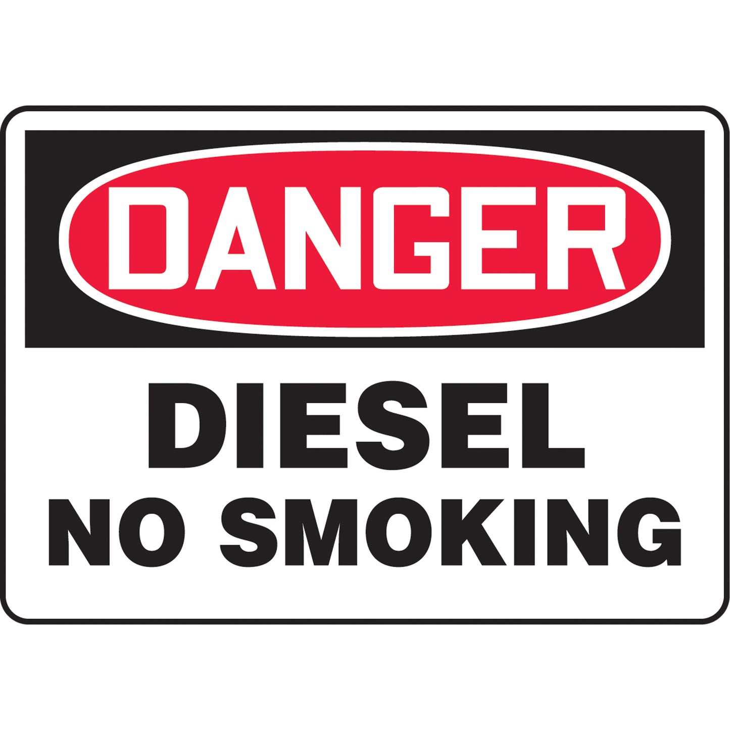 Accuform Signs "Diesel" Sign, 7" x 10", Vinyl, English