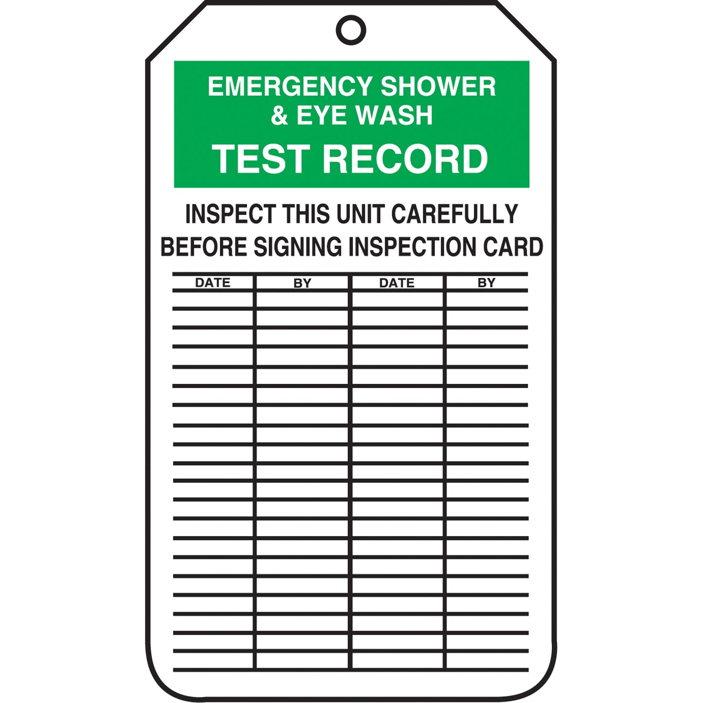 Accuform Signs Inspection Tags, Cardstock, 3-1/8" W x 5-7/8" H, English