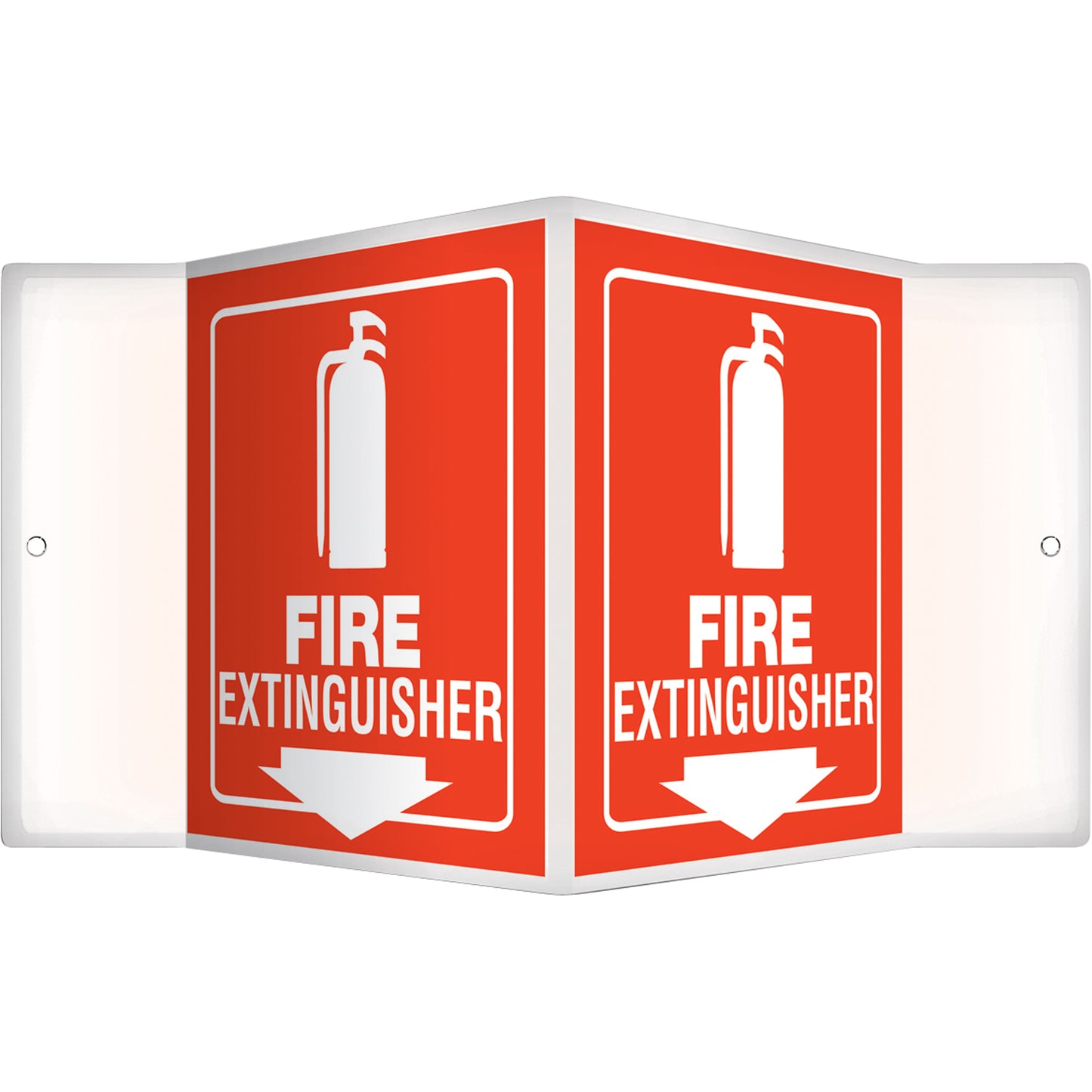 Accuform Signs "Fire Extinguisher" Projection™ Sign, 6" x 5", Plastic, English with Pictogram