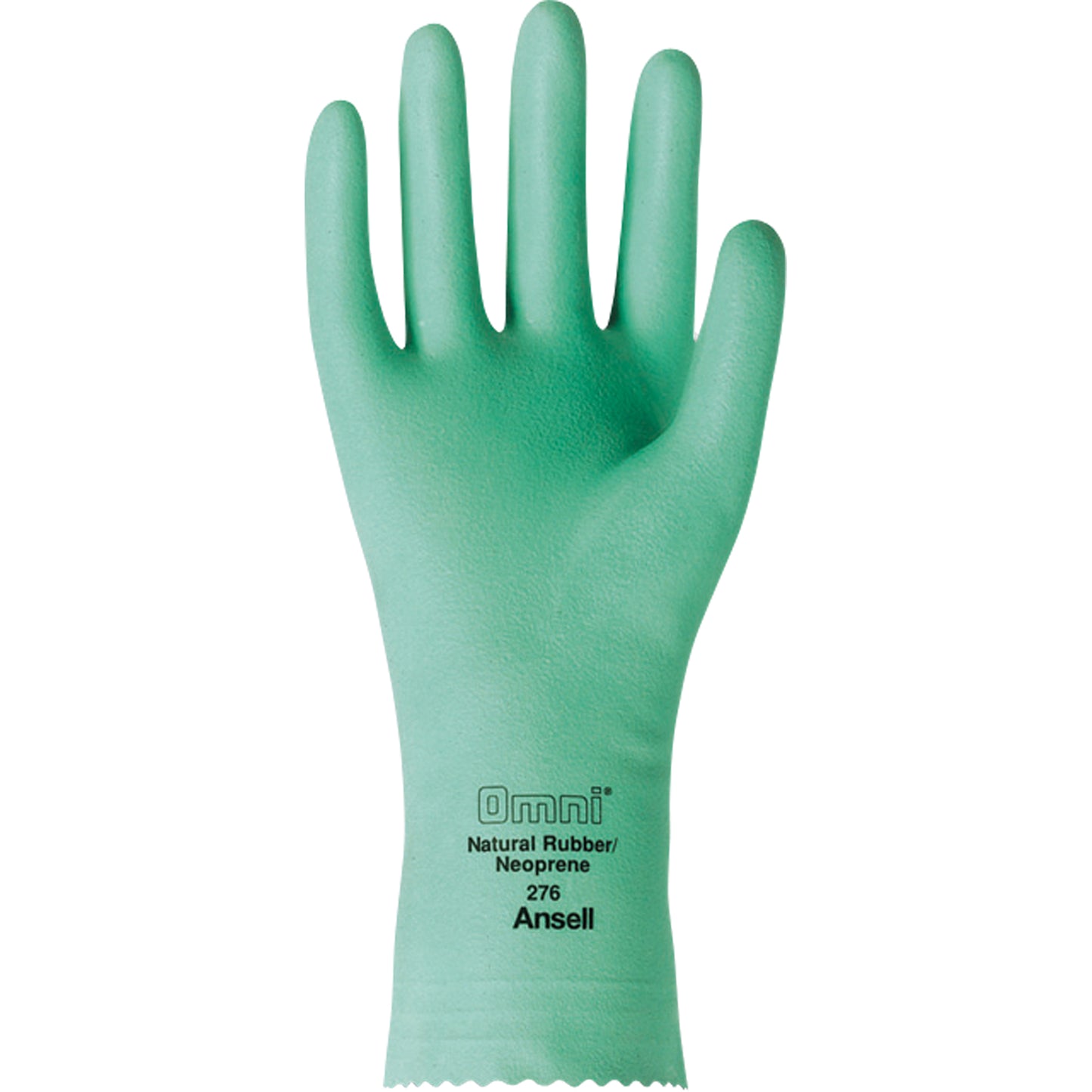 Ansell Omni® 276 Gloves, Size Small/7, 12" L, Neoprene/Rubber Latex, Flock-Lined Inner Lining, 20-mil