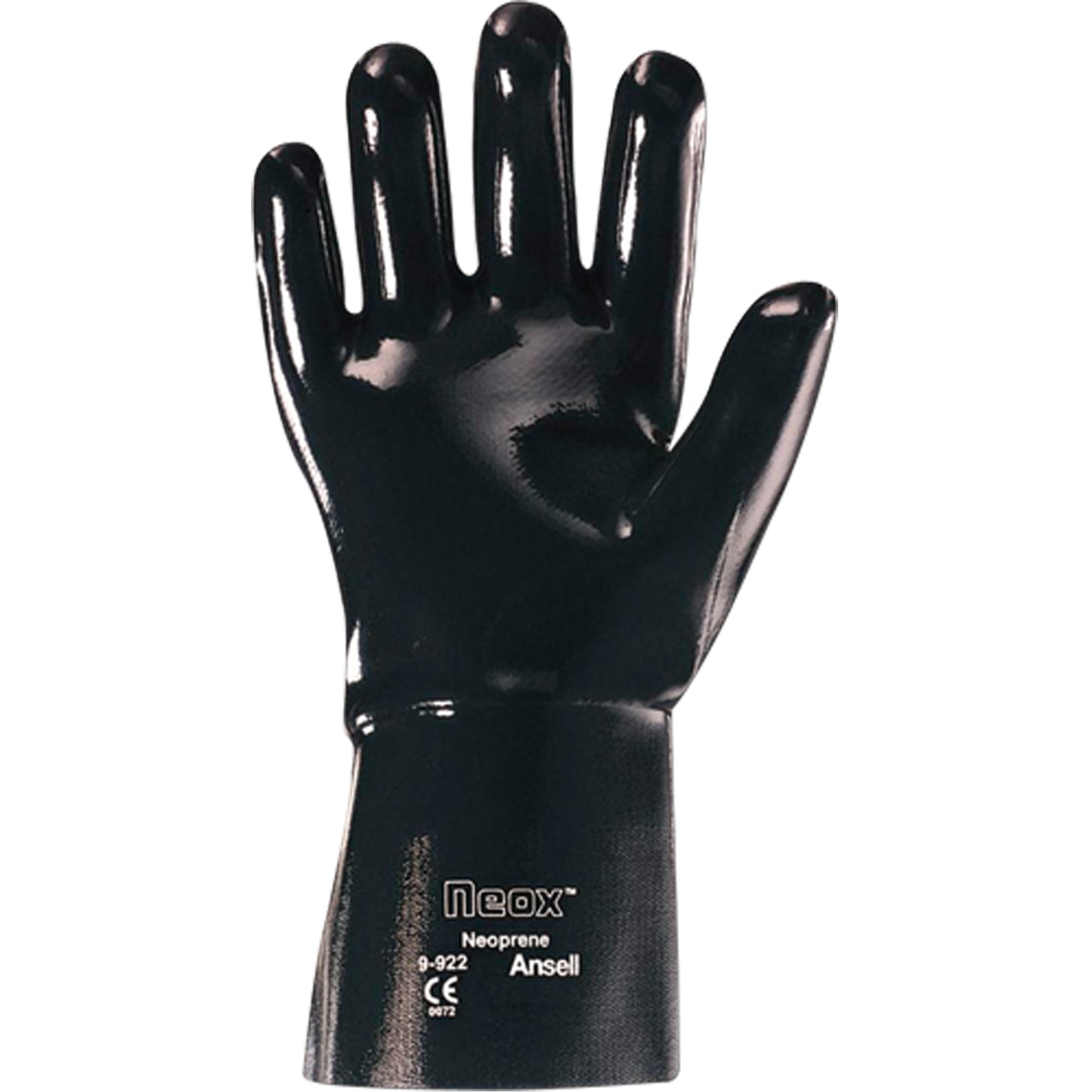 Ansell Neox® 9-922 Glove, Size X-Large/10, 12" L, Neoprene, Cotton Jersey Inner Lining, Heavy Weight