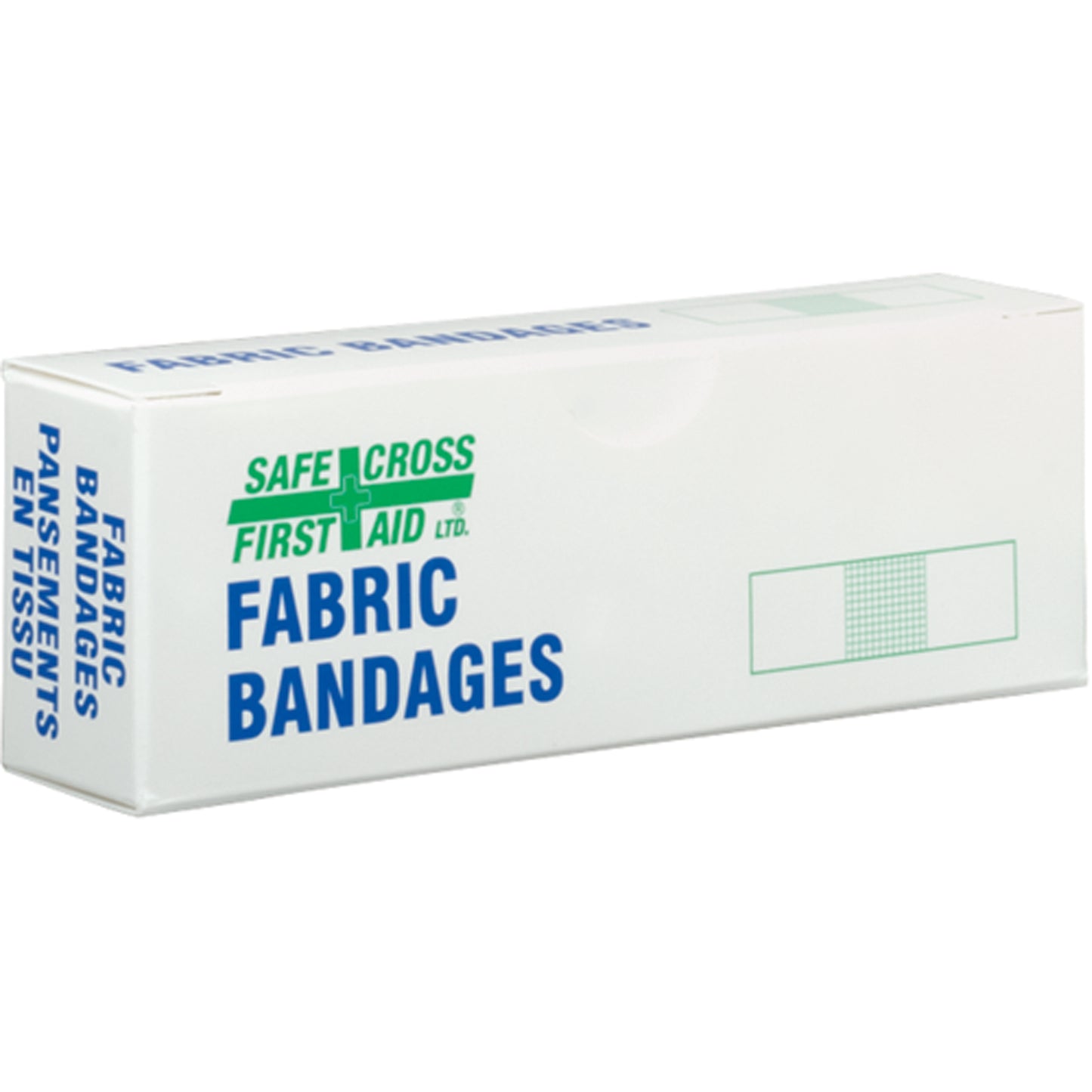 Safecross Bandages, Rectangular/Square, 3", Fabric, Sterile
