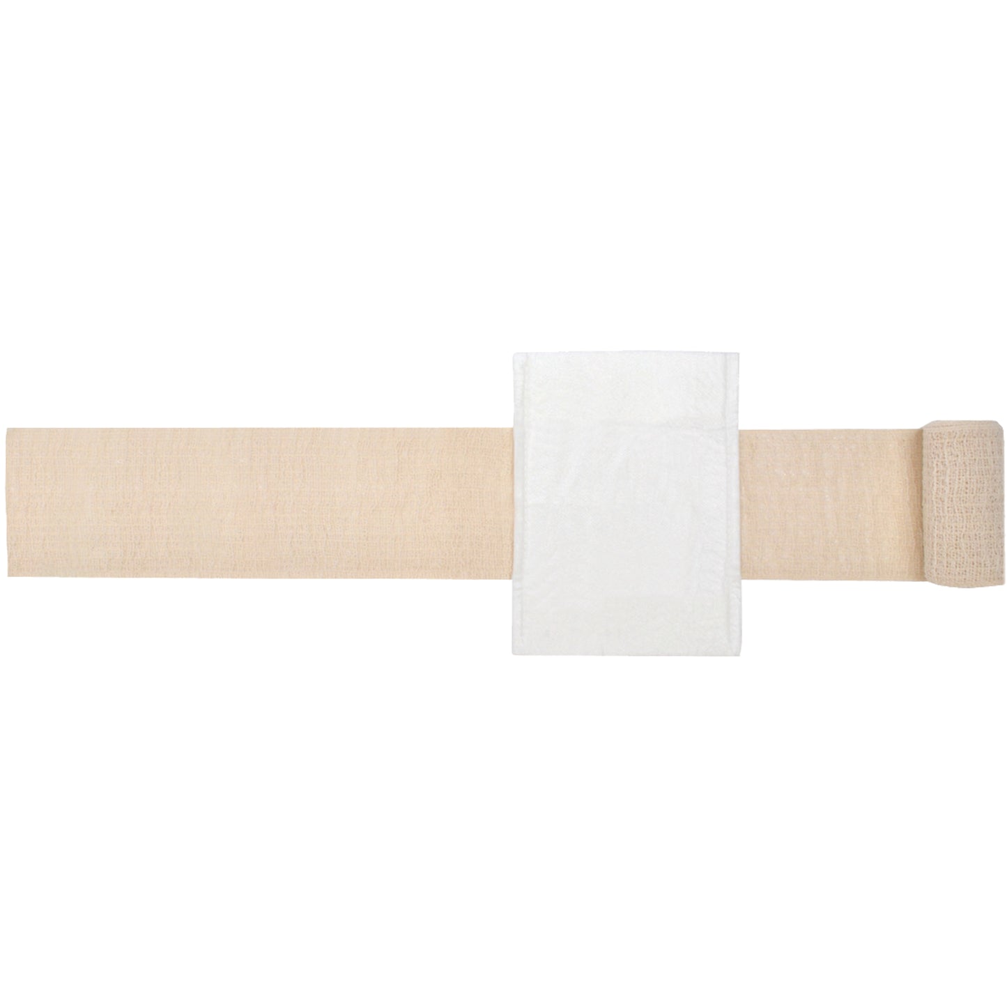 Safecross Compress Bandages, Crepe Tails, Cut to Size L x 4-1/2" W