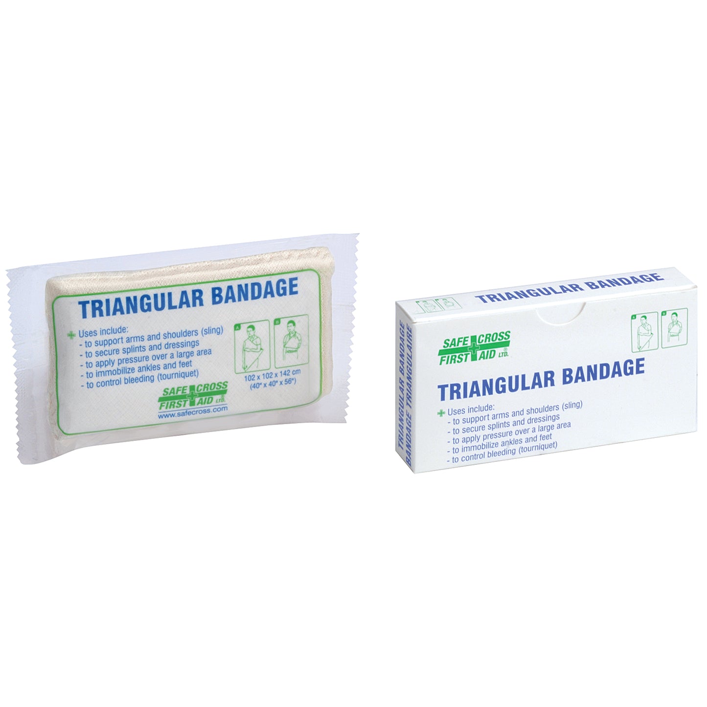 Safecross Non-Compressed Triangular Bandages