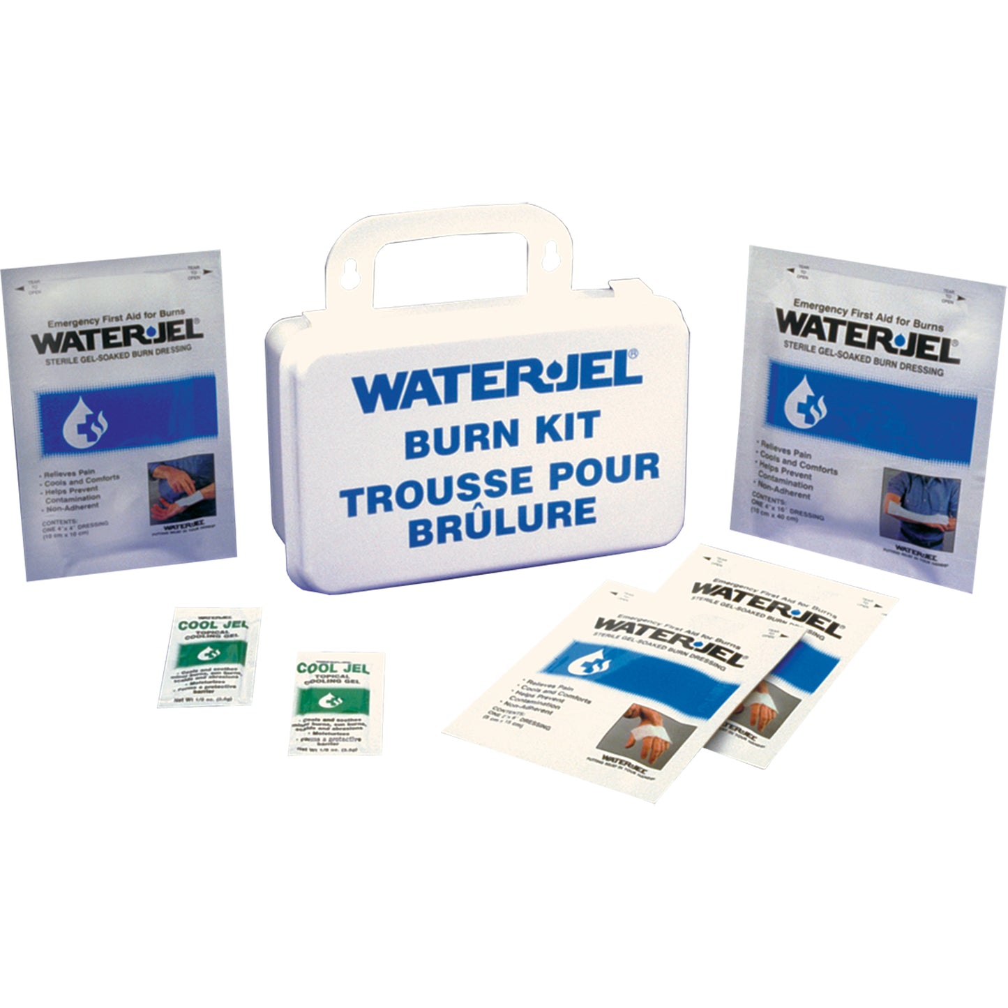 Water Jel® - Emergency Burn Kits, 10-unit Plastic Box, Class 2