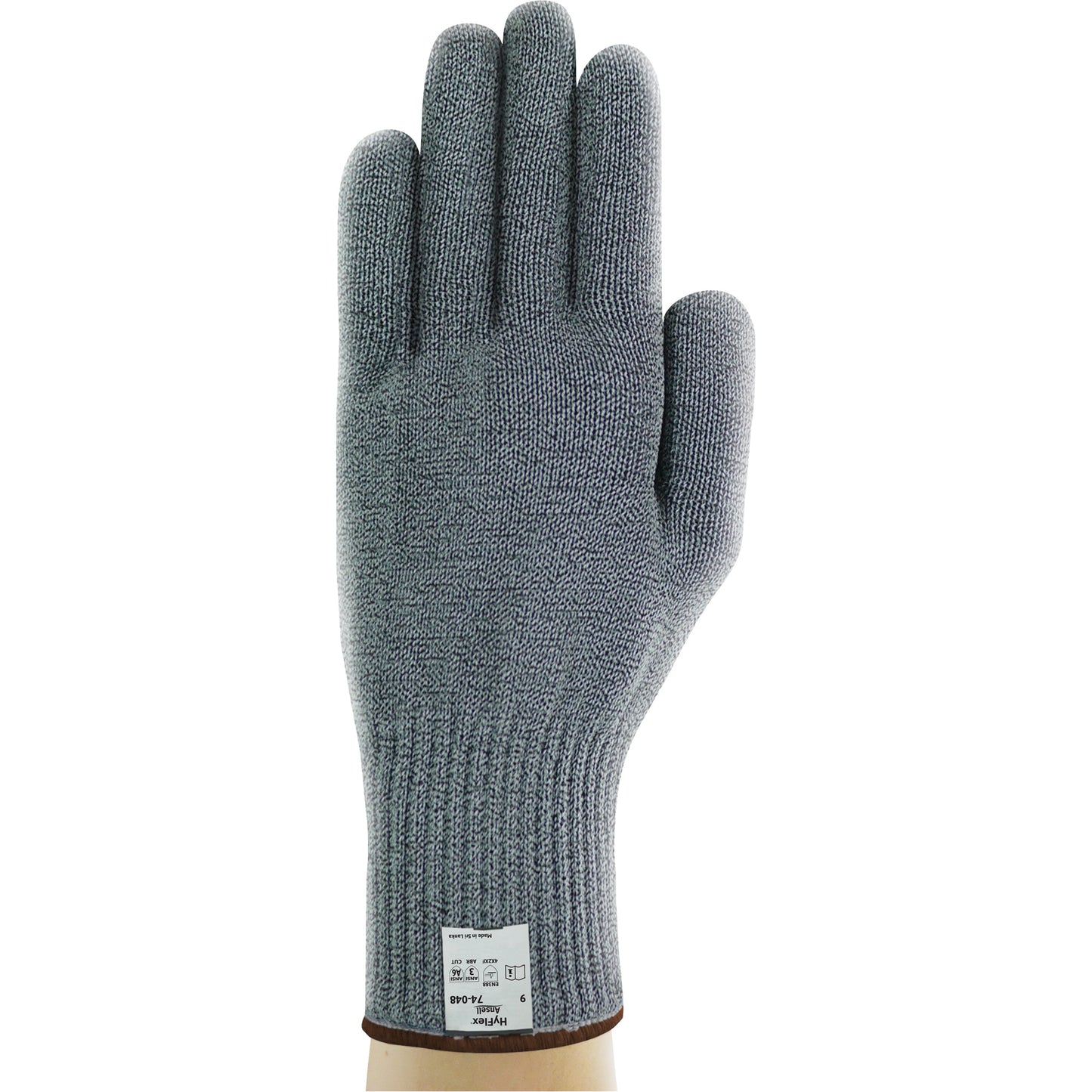 Ansell HyFlex® 74-048 Cut Resistant Glove, Size 8, Dyneema® Shell, ASTM ANSI Level A6/EN 388 Level F