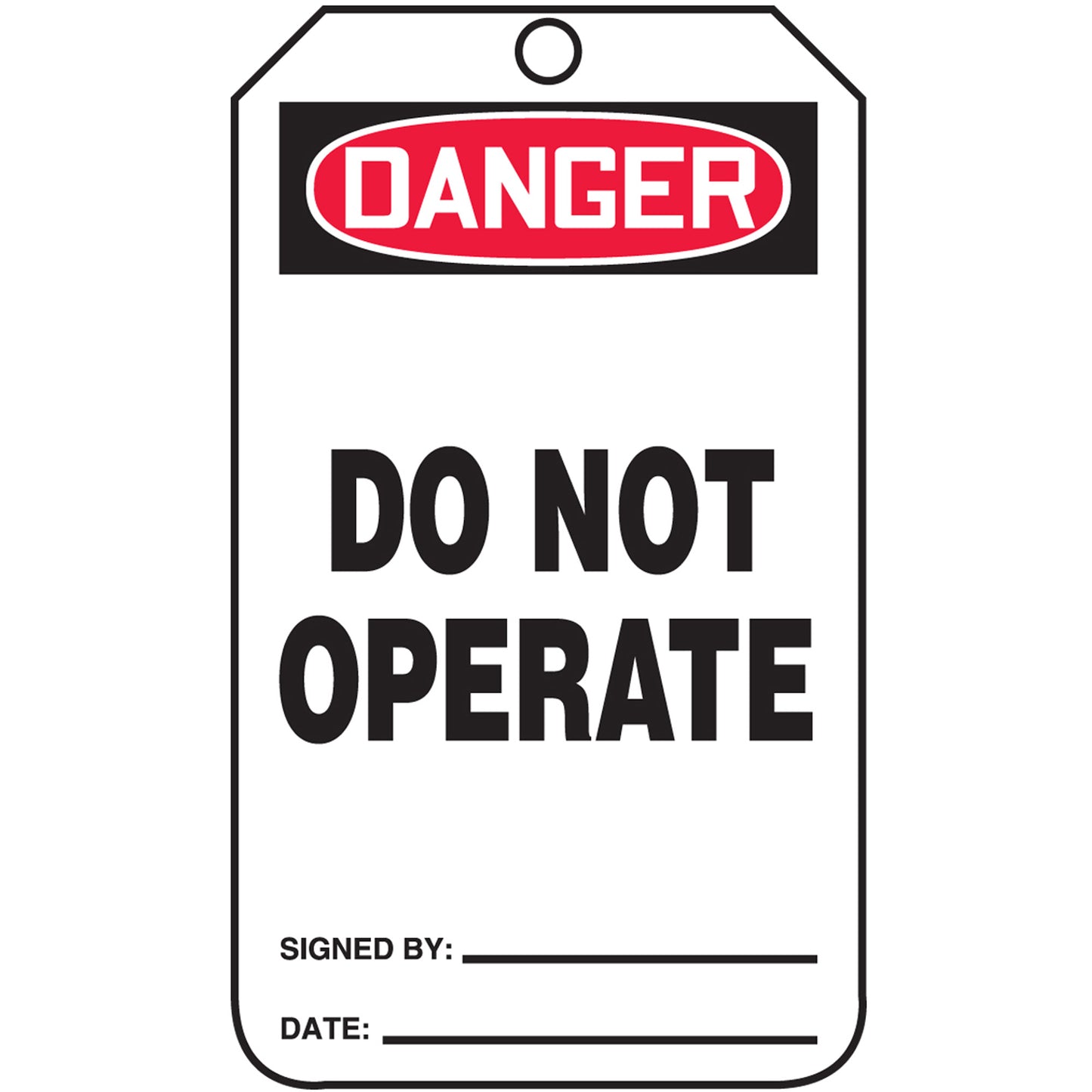 Accuform Signs Safety Tags, Cardstock, 3-1/4" W x 5-3/4" H, English