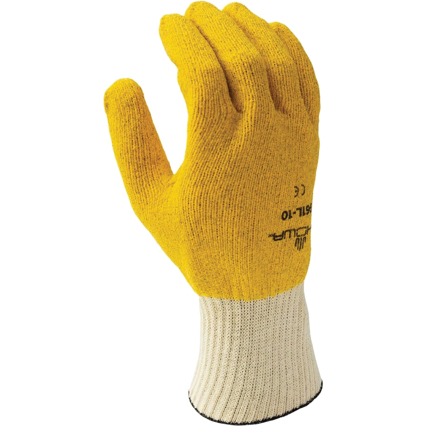 Showa The Knit Picker KPG® Gloves, 10/Large, Vinyl Coating, 10 Gauge, Cotton Shell