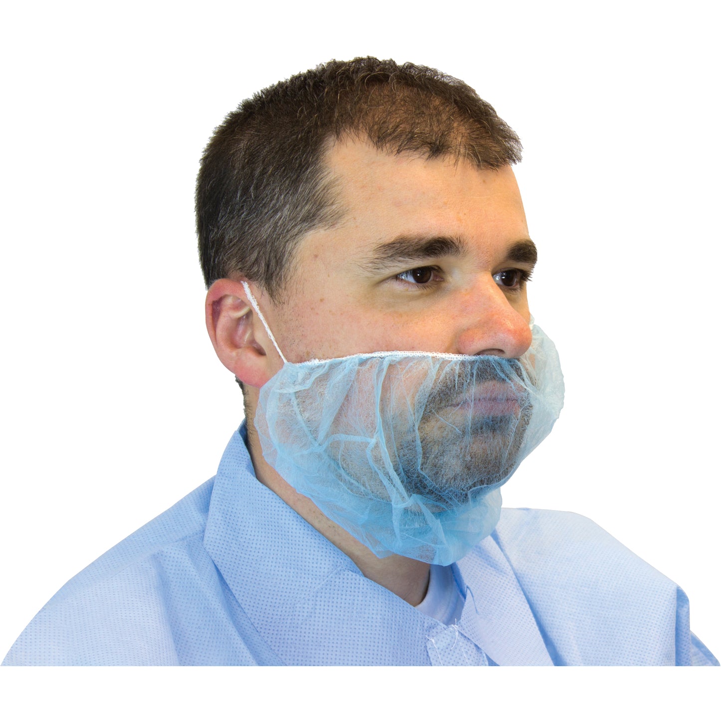 Gryphon Brands Inc. Disposable Beard Covers, Polypropylene, Blue