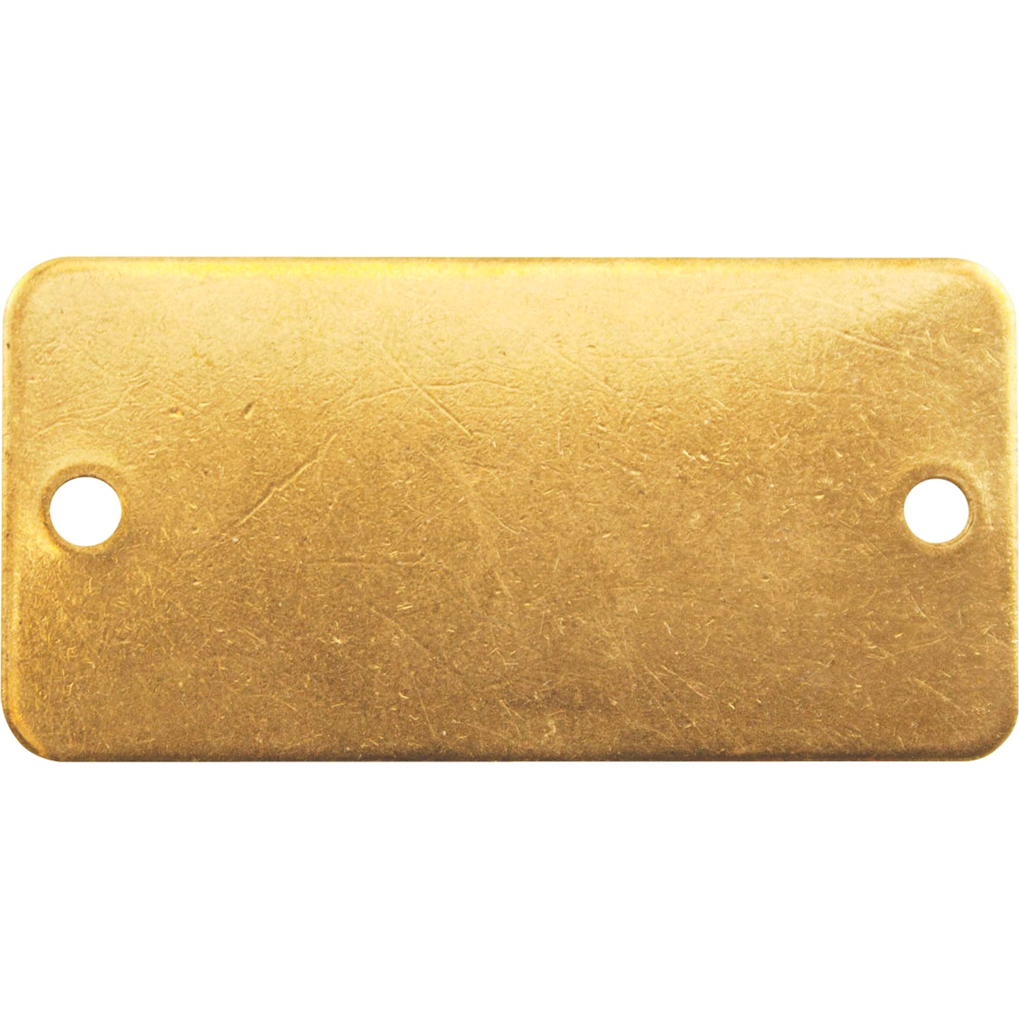 C.H. Hanson Blank Tags, Brass, 3" W x 1" H