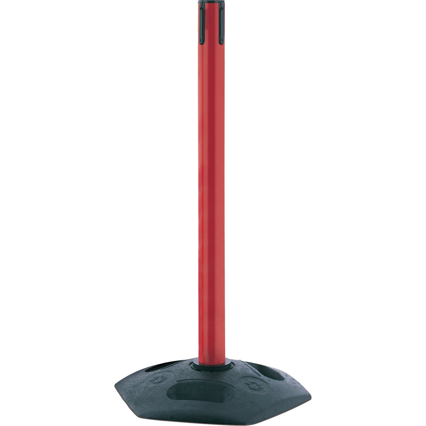 Tensator Single Line Heavy Duty Receiver Post, 38" High, Red