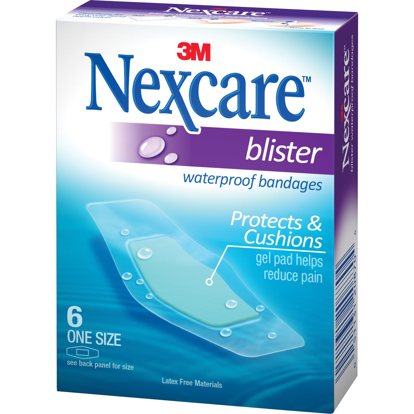 3M Nexcare™ Waterproof Blister Bandages, Rectangular/Square, 2-1/4", Plastic, Sterile