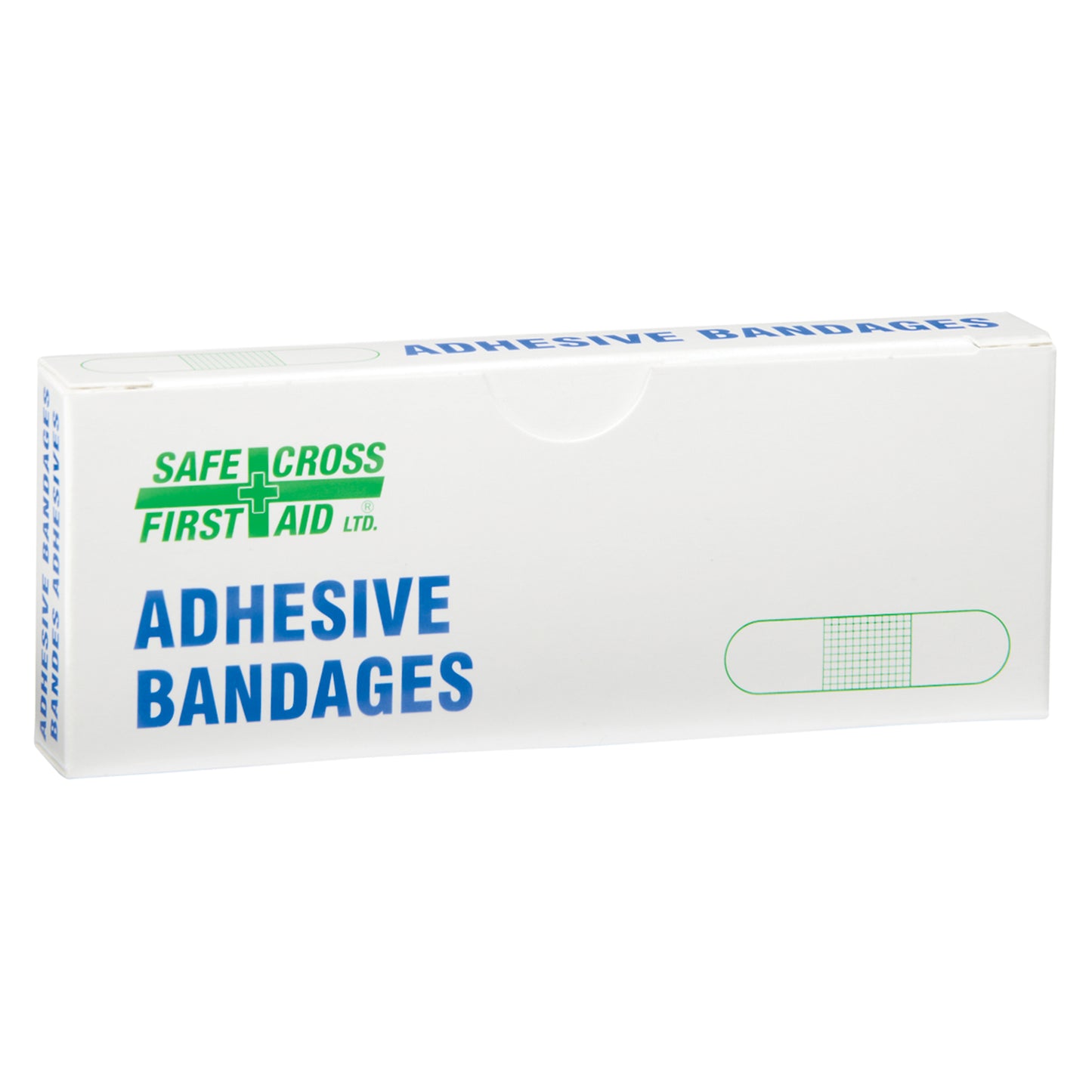 Safecross Bandages, Rectangular/Square, 3", Plastic, Non-Sterile