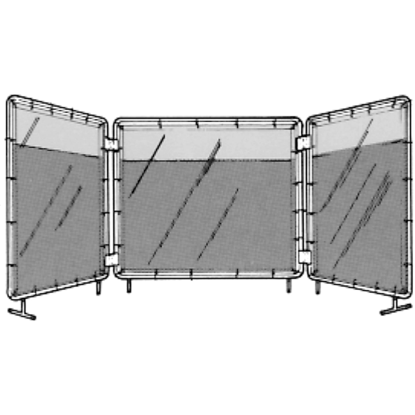 Welding Screen and Frame, Yellow, 5' x 5'